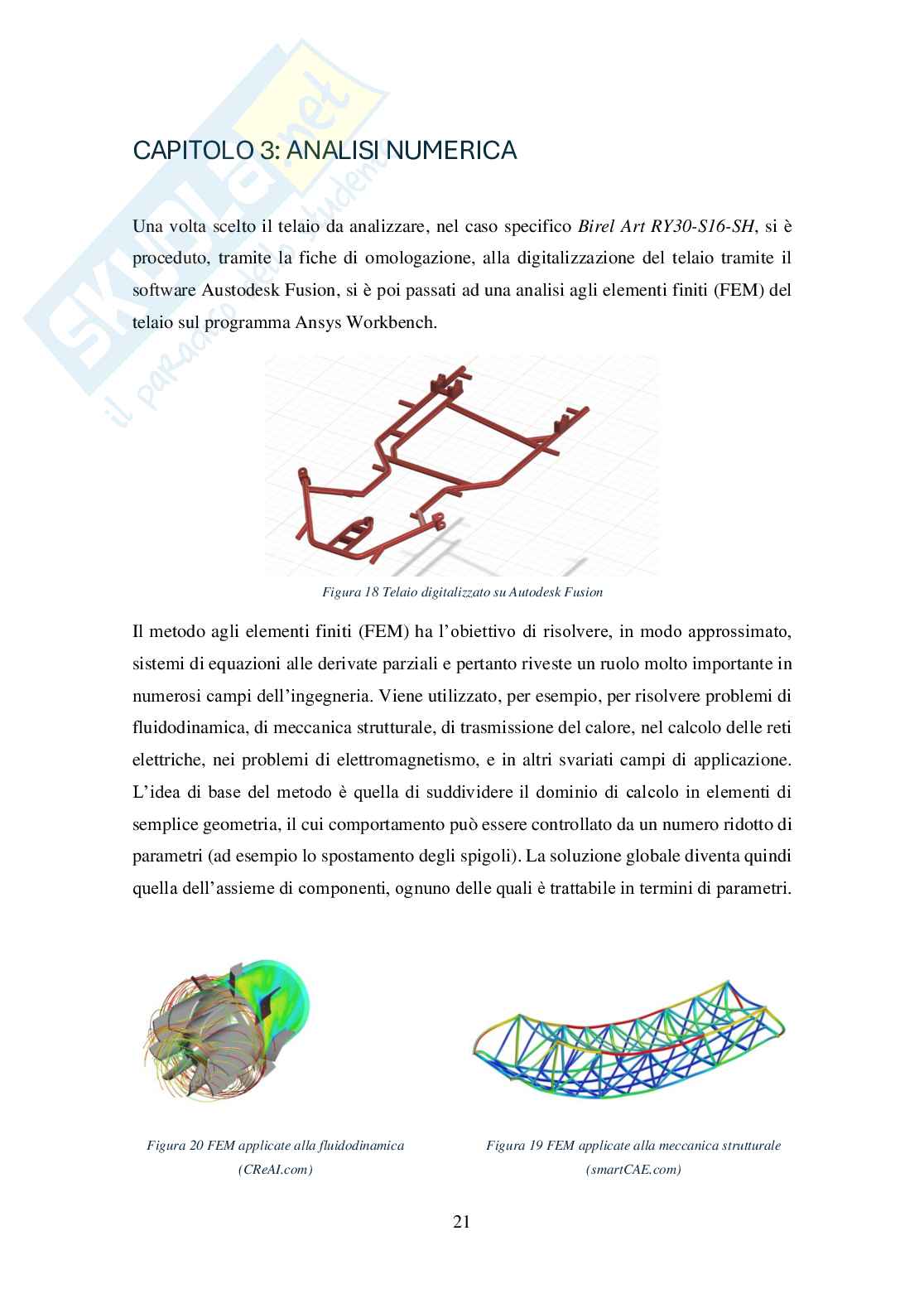 Studio ed ottimizzazione della geometria di un telaio da kart Pag. 21