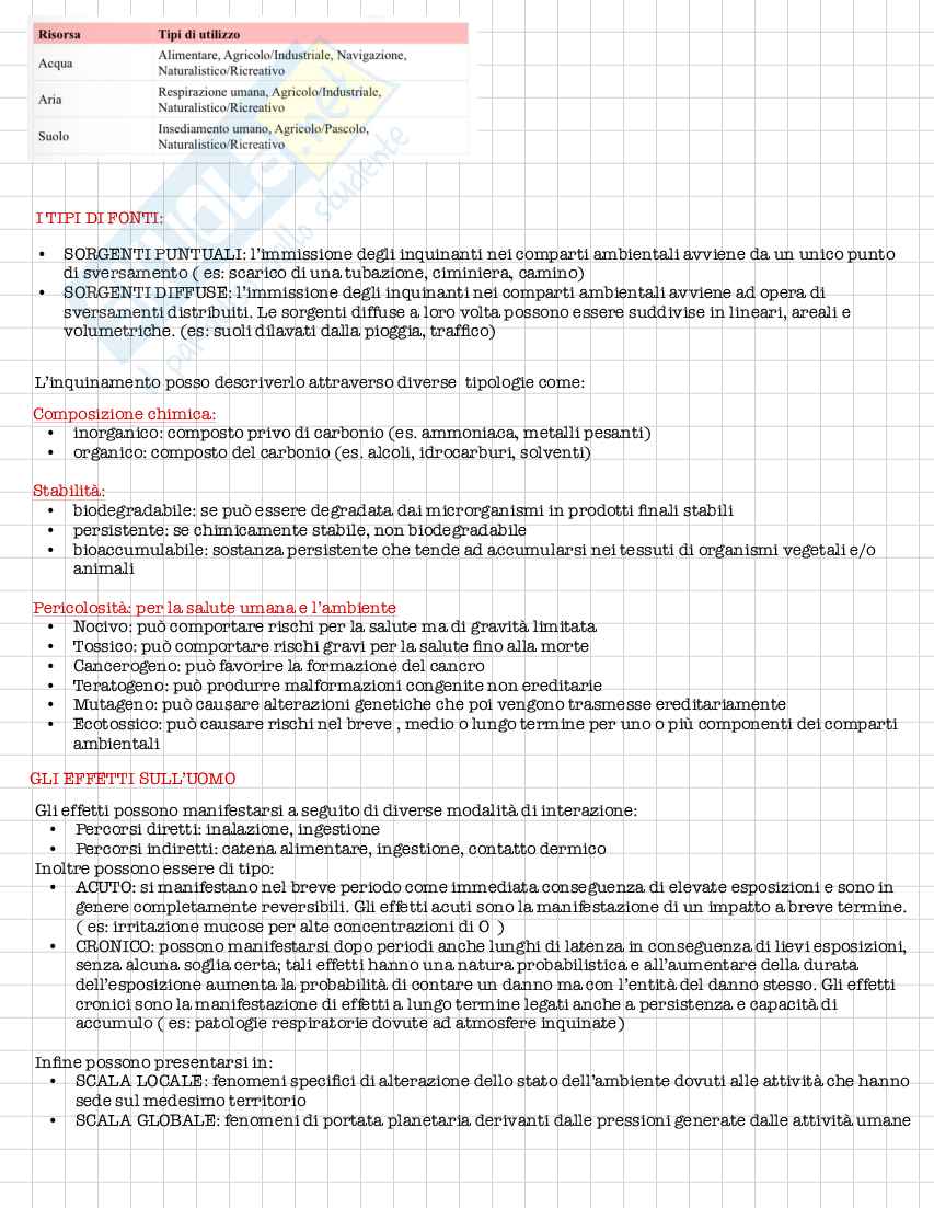 Appunti prima parte del corso di Ingegneria sanitaria ambientale  Pag. 2