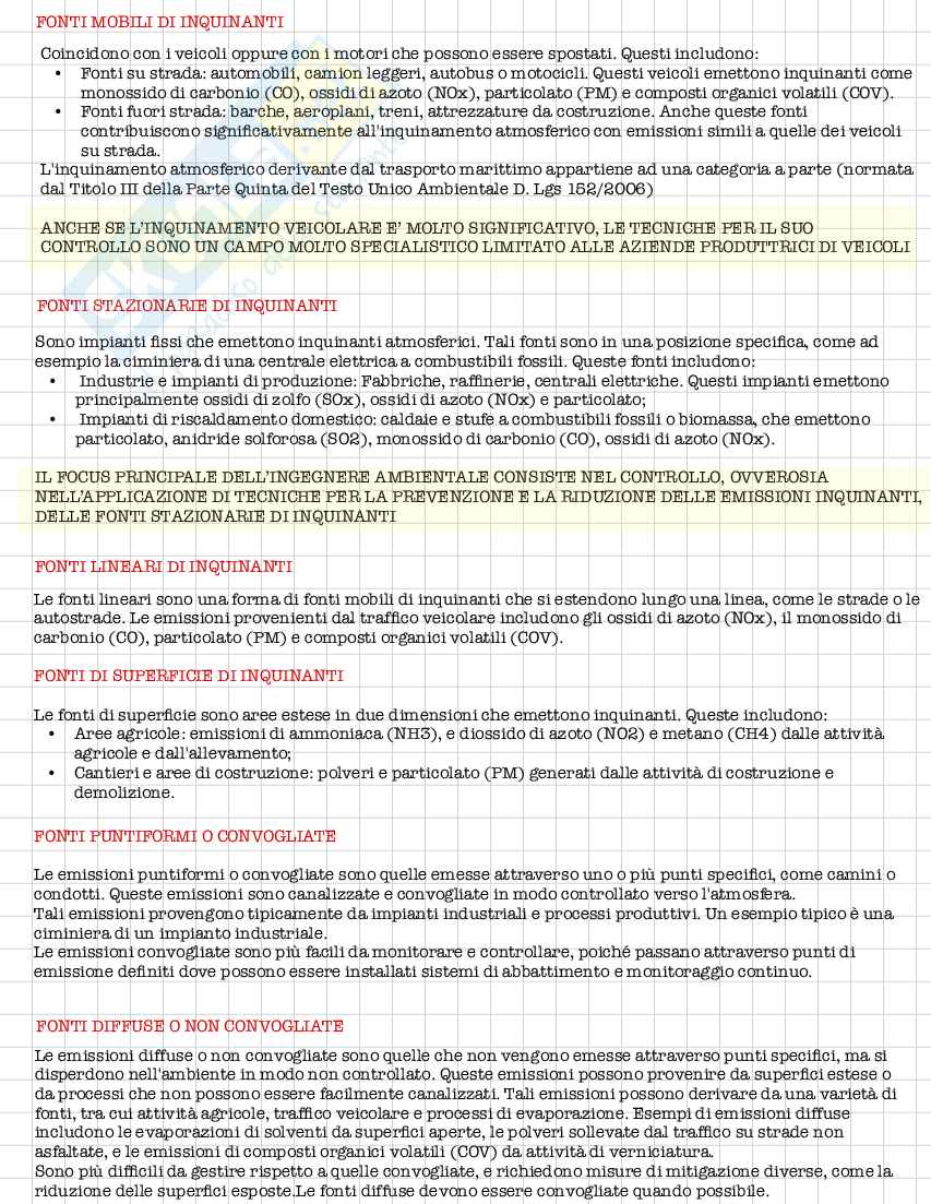 Appunti prima parte del corso di Ingegneria sanitaria ambientale  Pag. 41