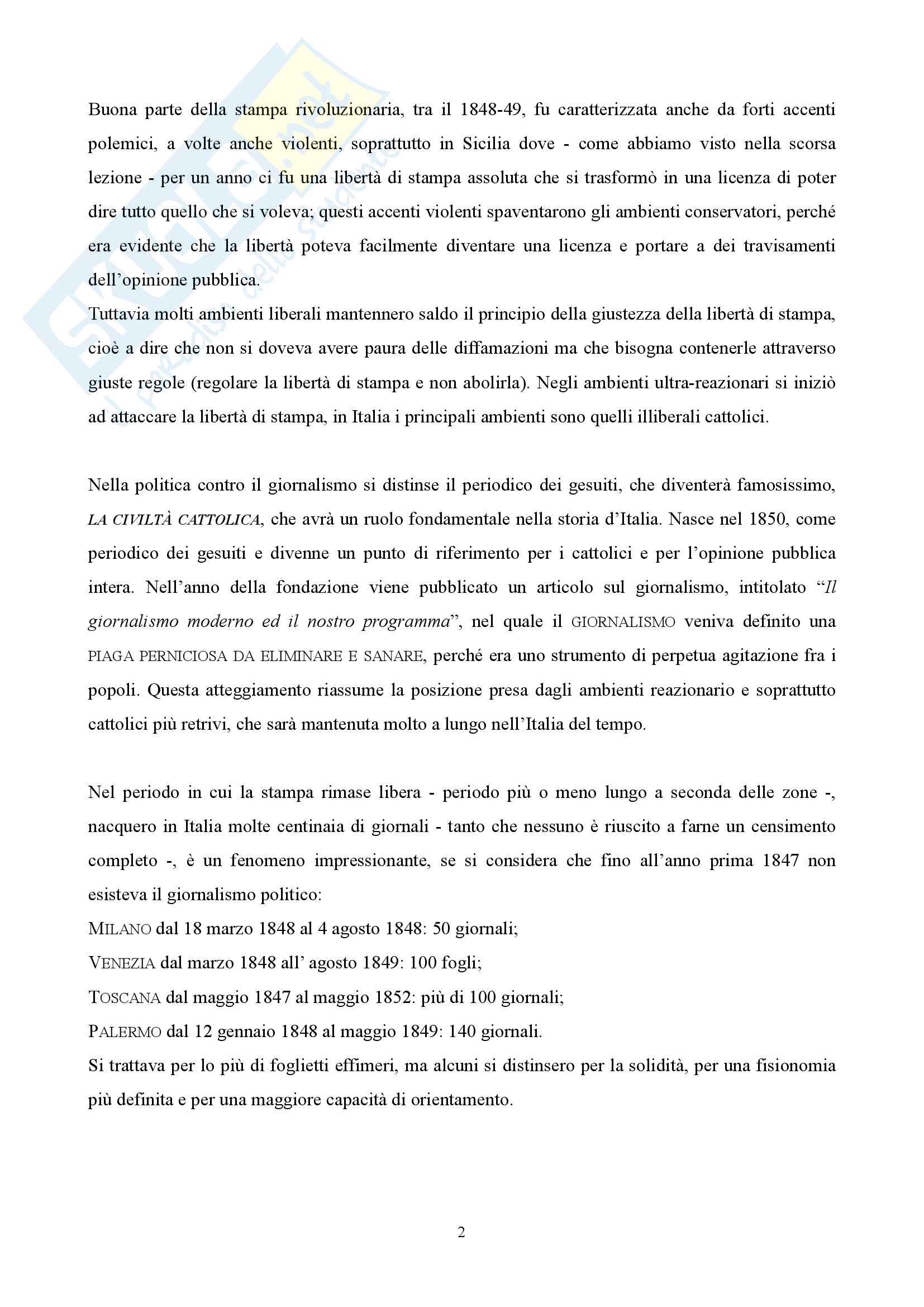 Storia del giornalismo lezione 2 - 21/02/2018 Pag. 2