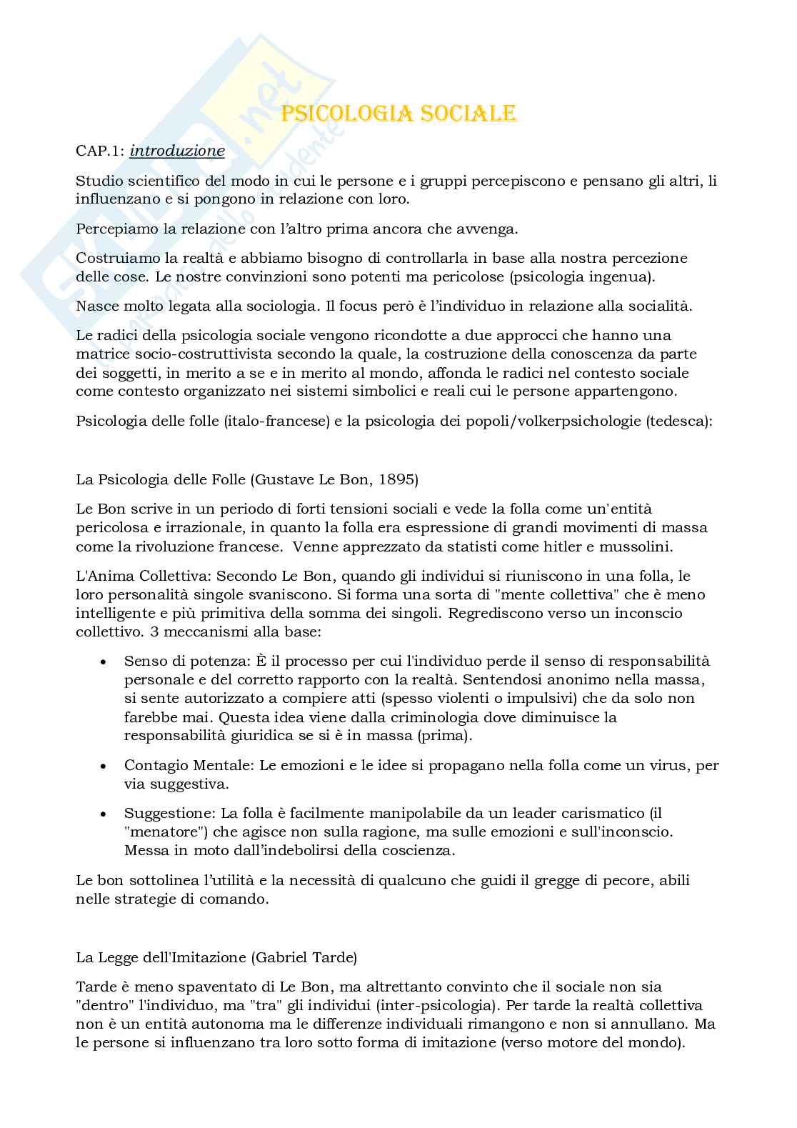 Psicologia sociale e società ripensata Pag. 1
