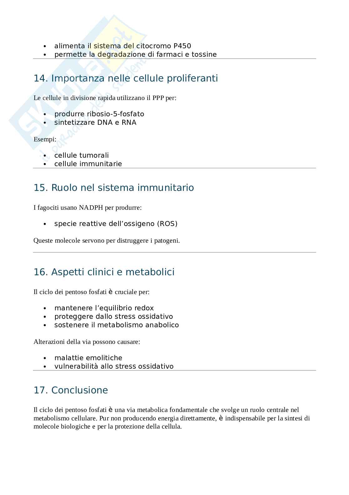 Ciclo dei pentoso fosfati  Pag. 6