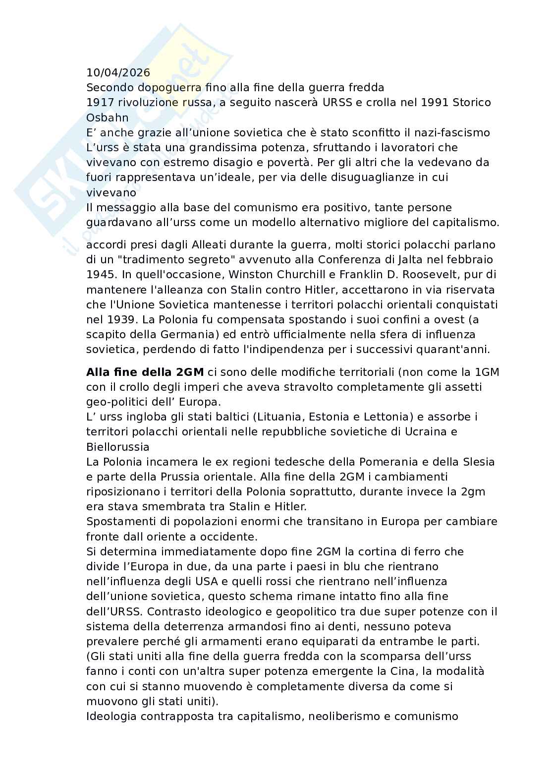 Storia contemporanea Pag. 31