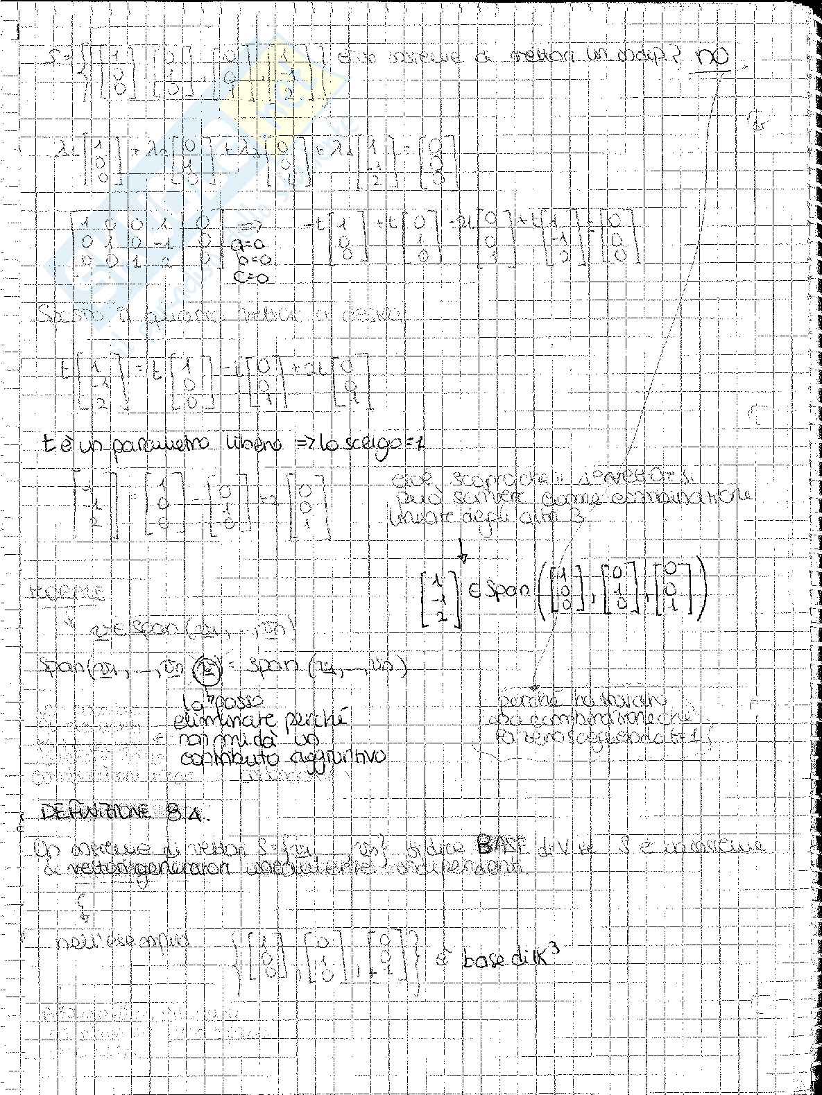 Algebra lineare, serie ed equazioni differenziali di secondo grado Pag. 51