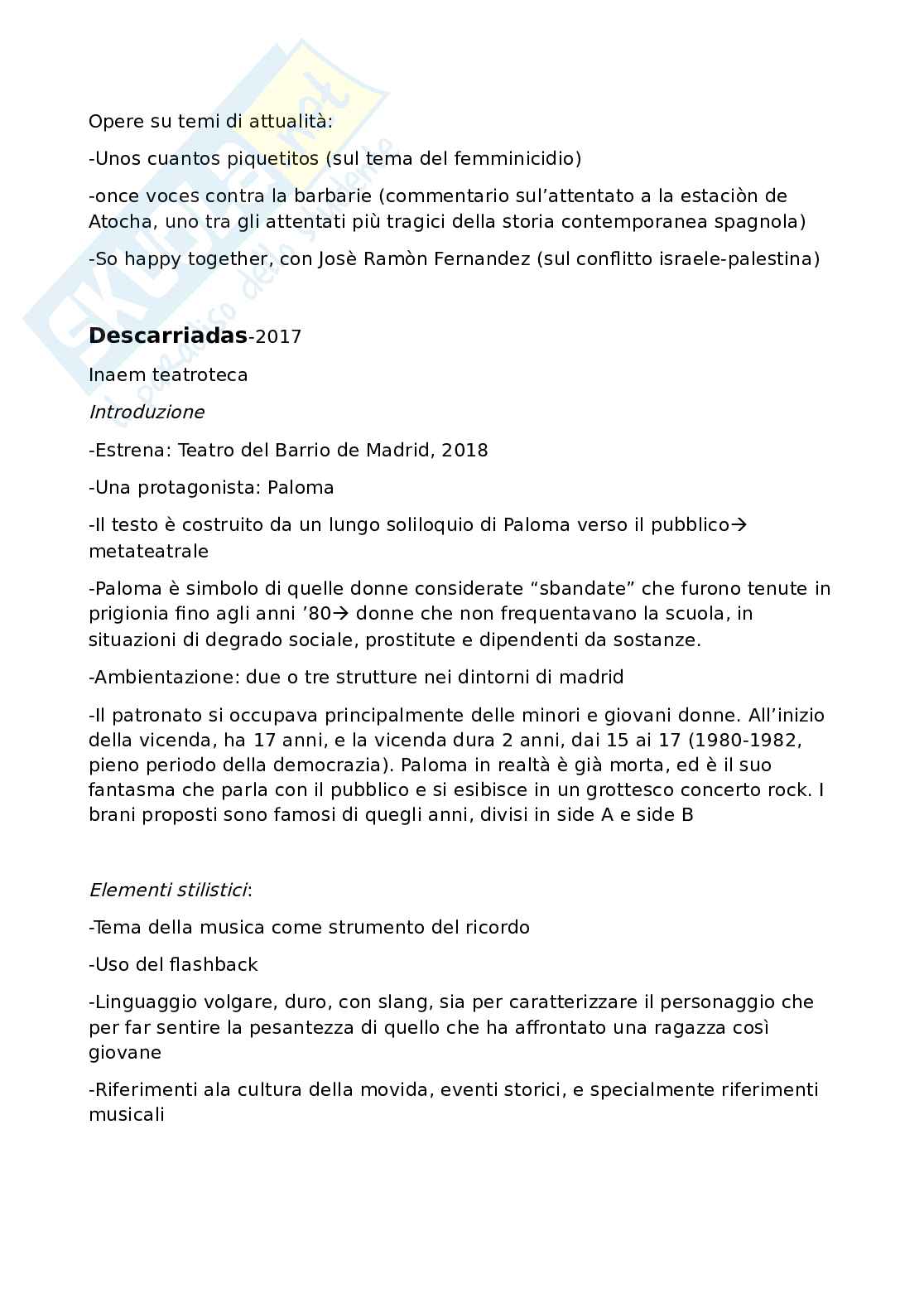 Appunti Letteratura spagnola Pag. 16