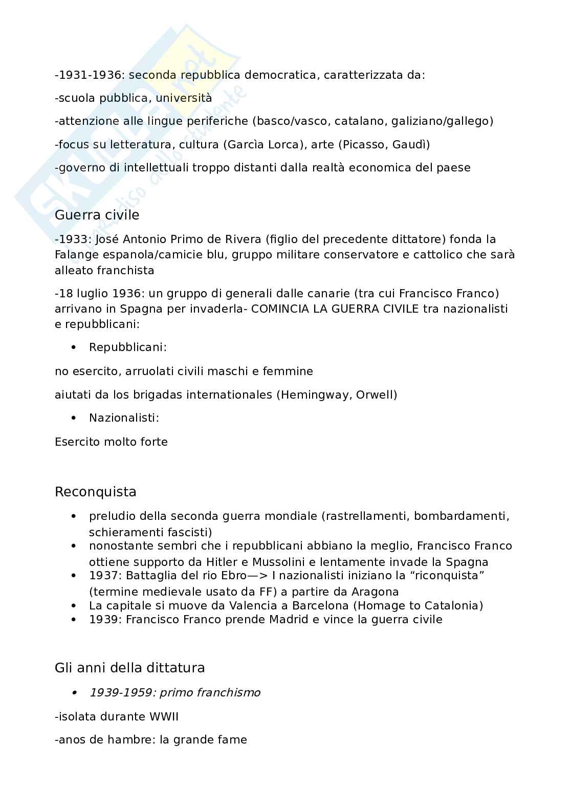 Appunti Letteratura spagnola Pag. 2