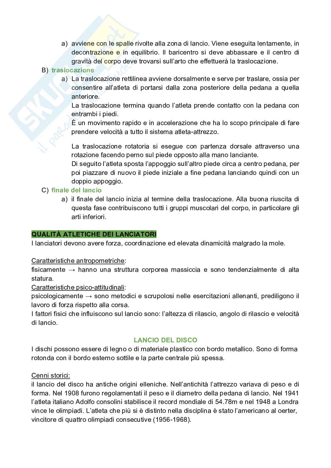 Atletica leggera Pag. 6