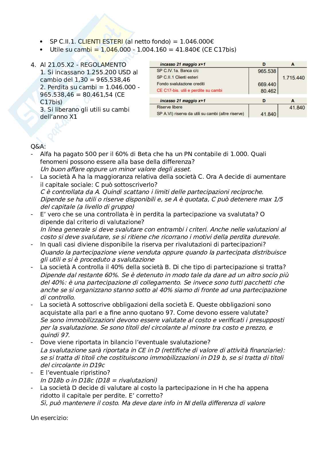 Riassunto esame Bilancio d'esercizio, Prof. Bagnoli Luca, libro consigliato Materiale esplicativo caricato sulla piattaforma di E-learning di Ateneo, Bagnoli Luca Pag. 56