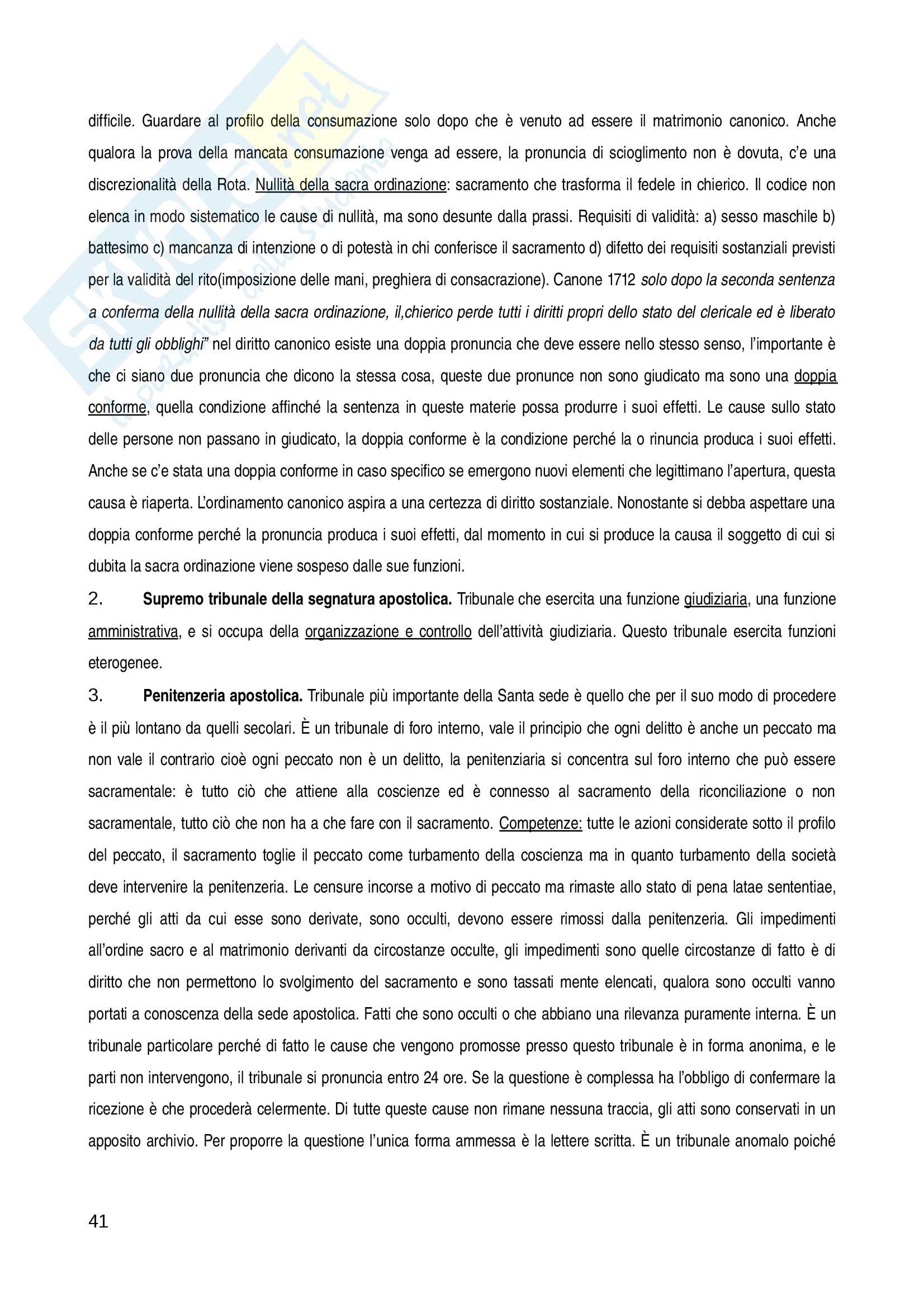Appunti del corso di diritto canonico Pag. 41