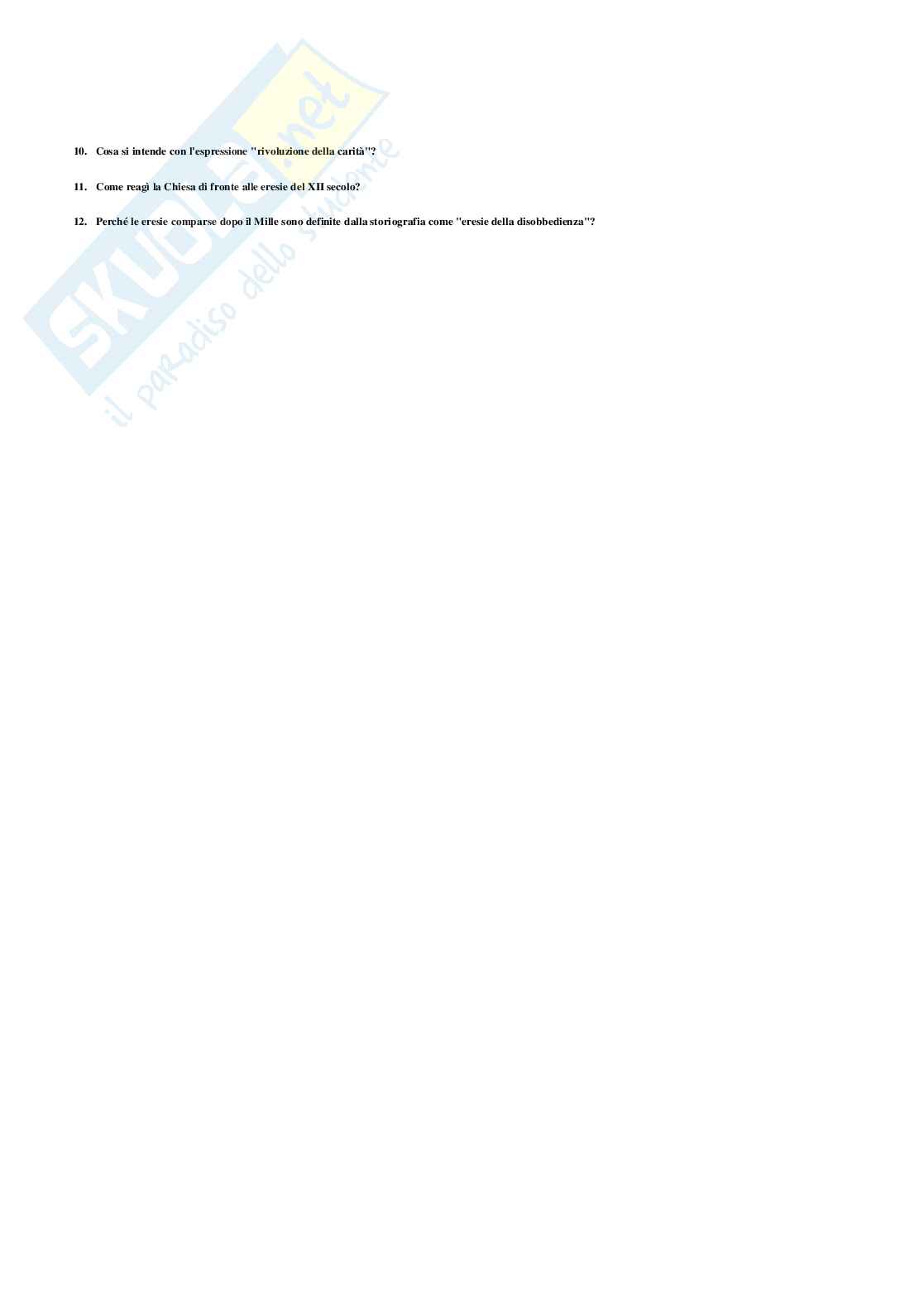 Risposte domande chiuse Storia medievale aggiornate 2026 Pag. 41