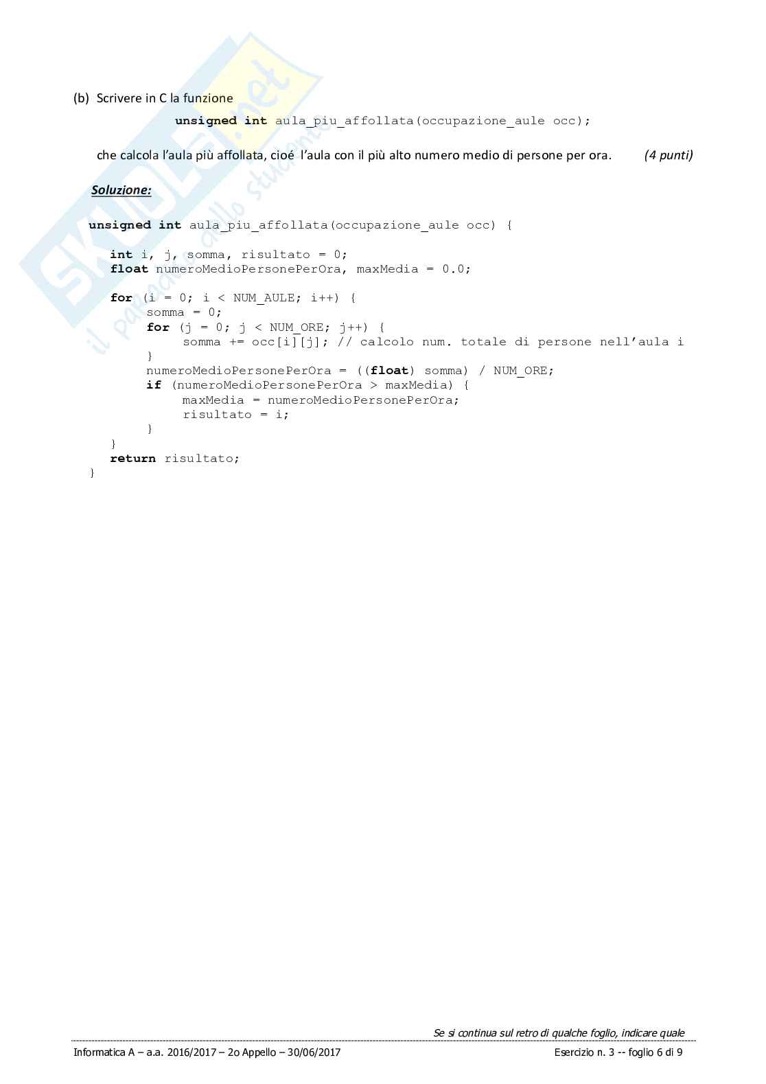 Prova d'esame Informatica svolta Pag. 6