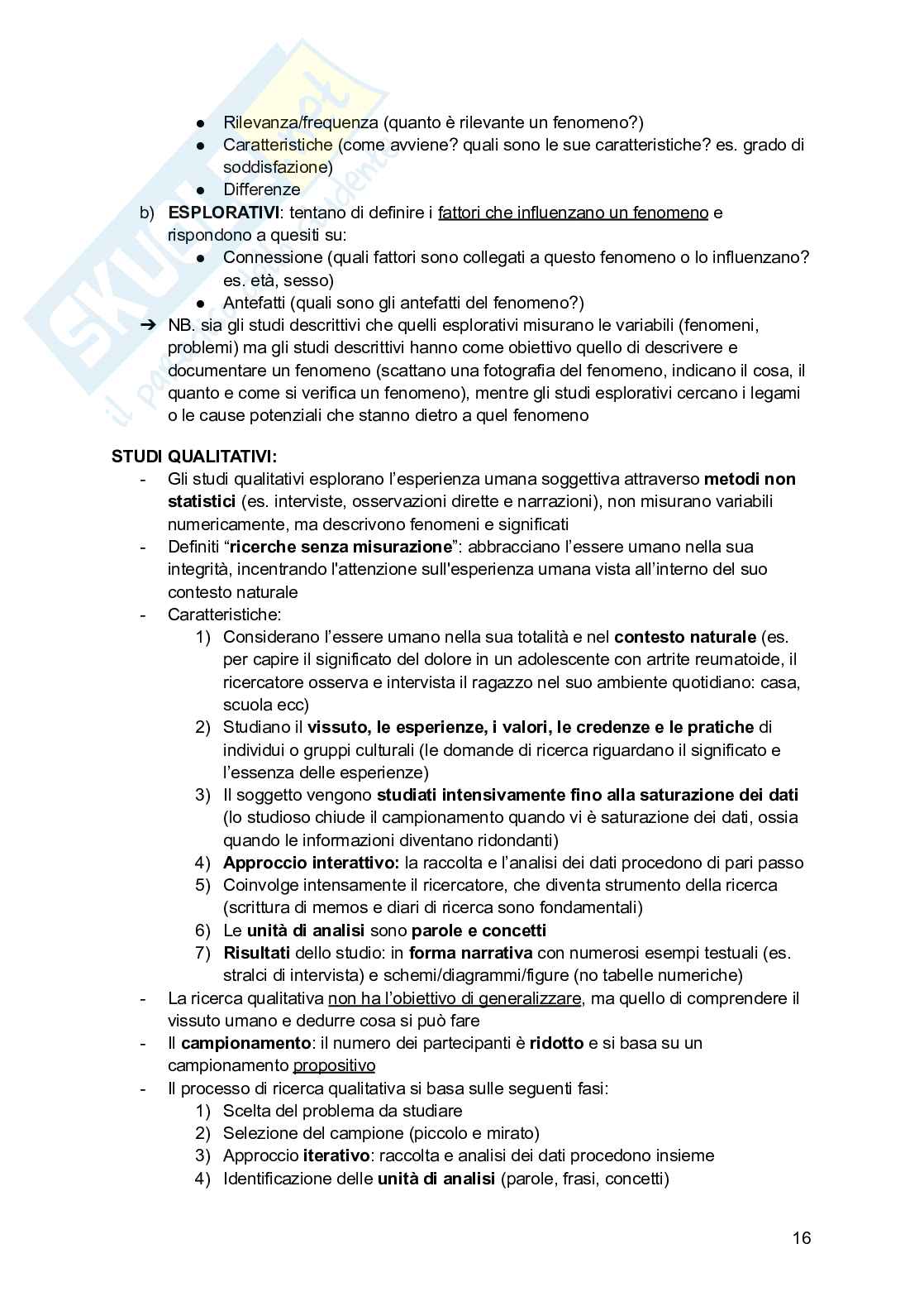 Metodologia dell’Infermieristica e EBN  Pag. 16