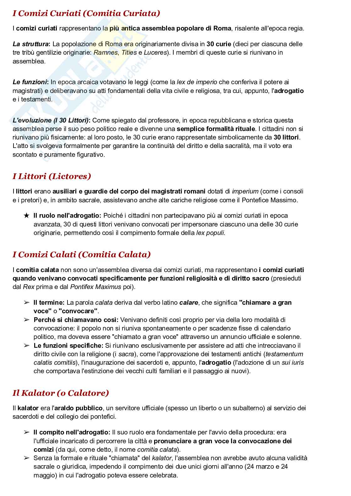 Riassunto esame Diritto romano, Prof. Marotta Valerio, libro consigliato Storia giuridica di Roma, Schiavone Pag. 21