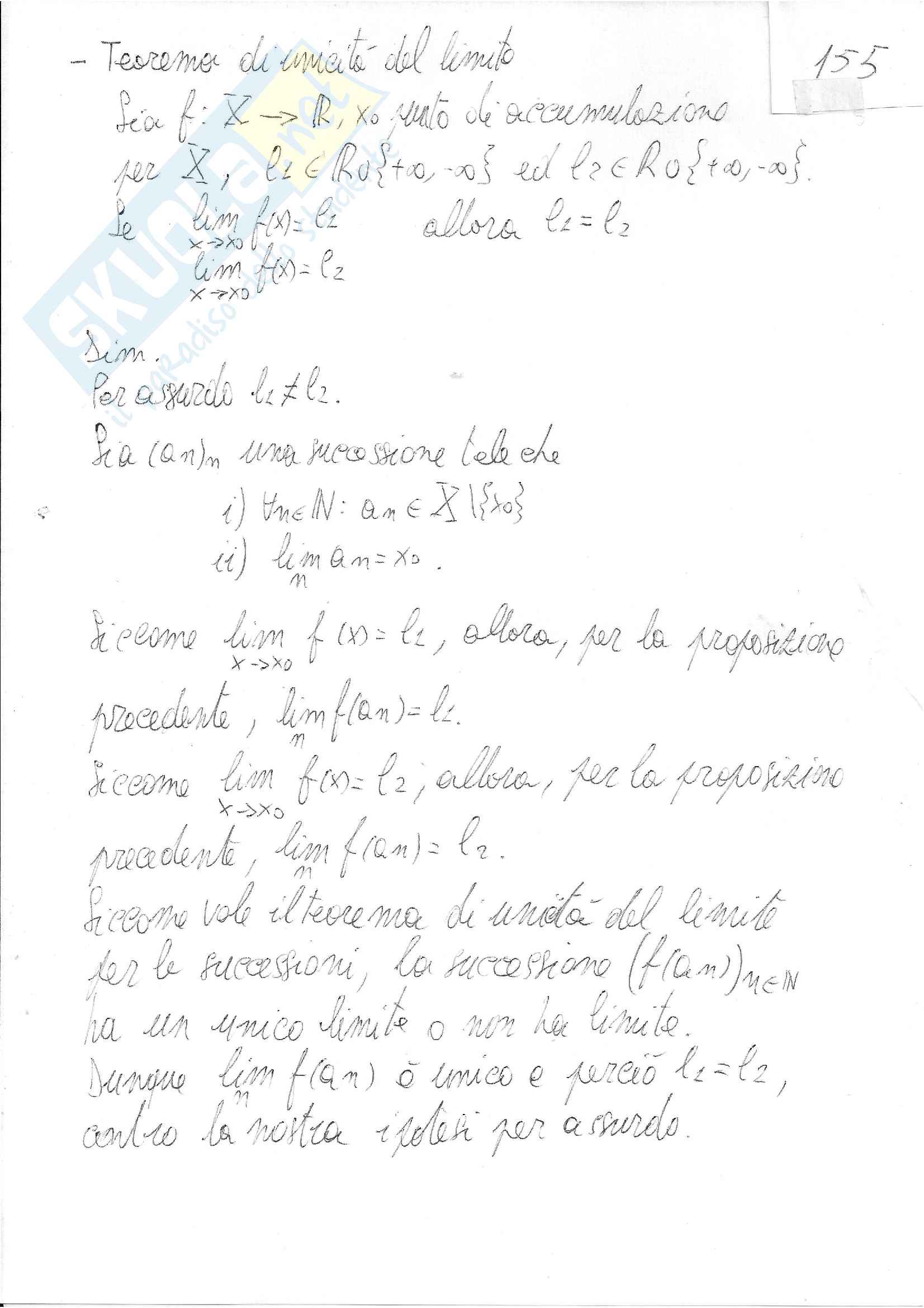 Analisi Matematica Pag. 1