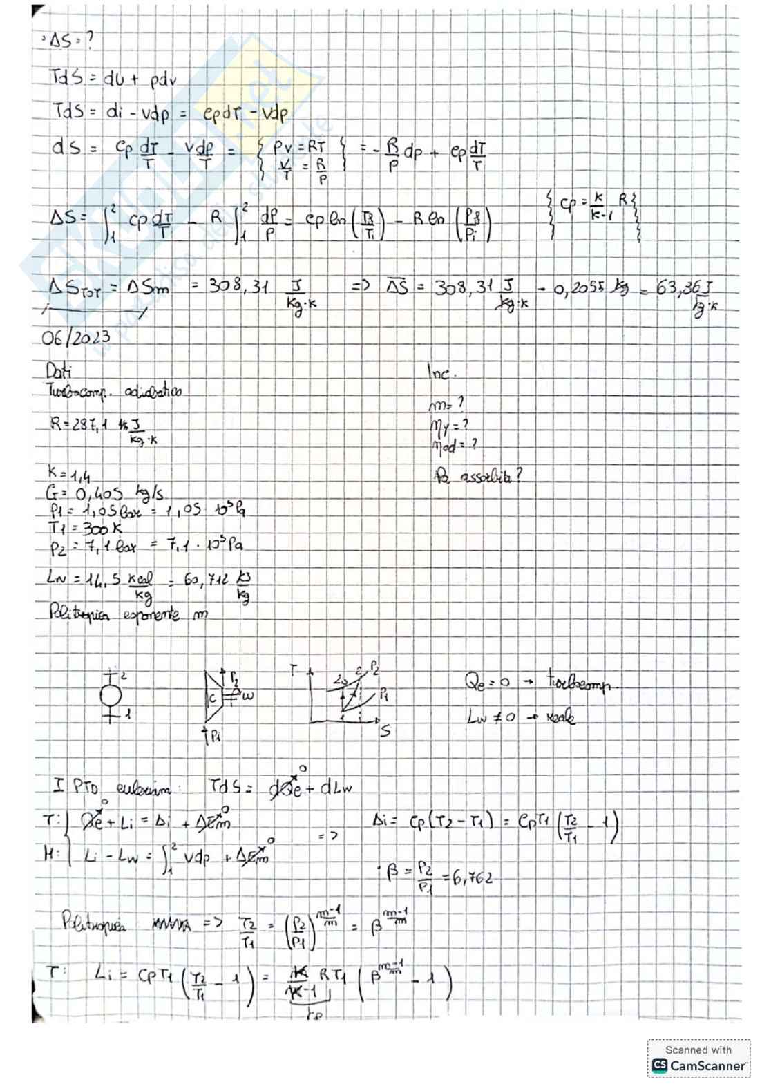 Raccolta completa esercizi Sistemi energetici e macchine a fluido I - Prima parte Pag. 2
