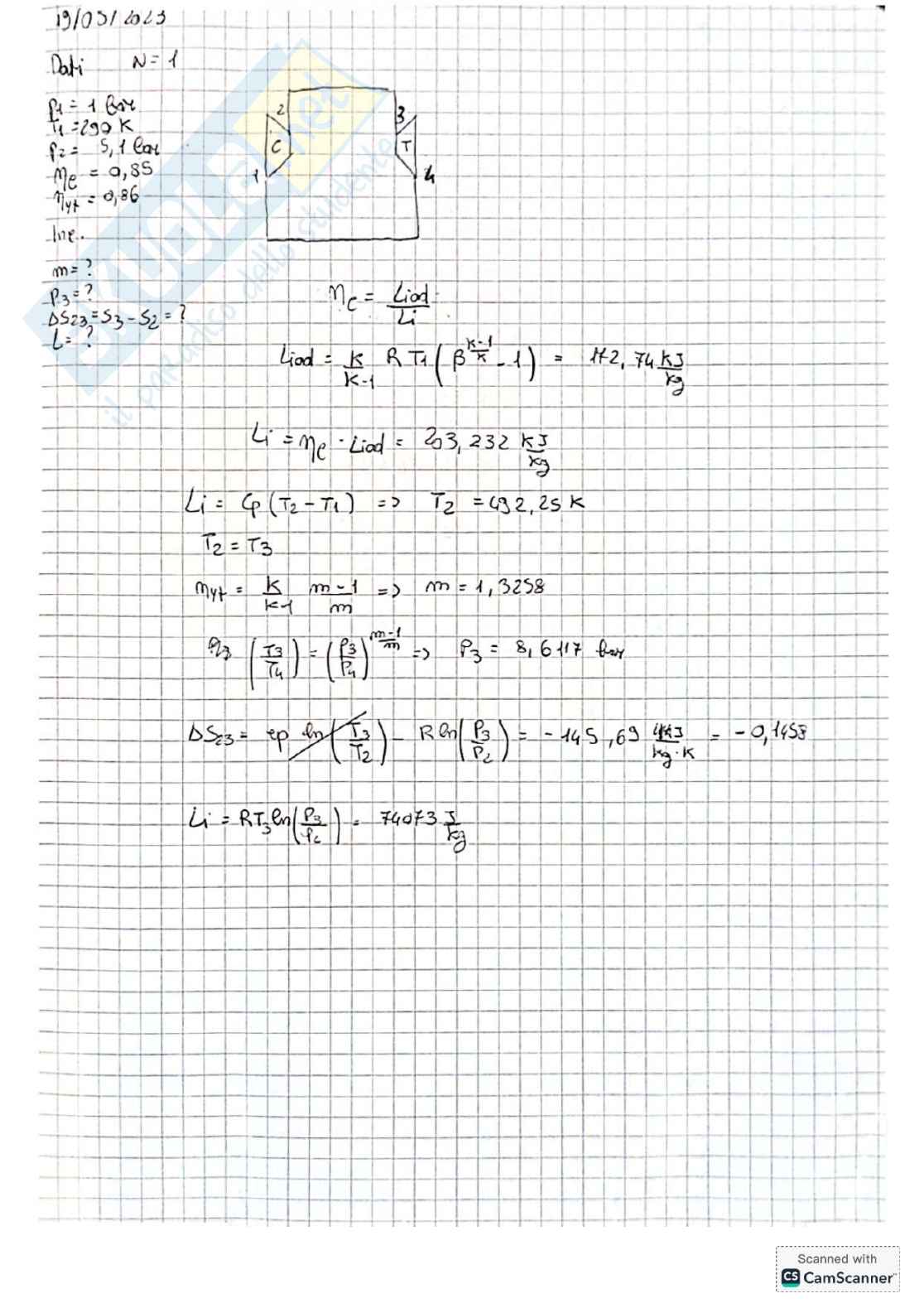 Raccolta completa esercizi Sistemi energetici e macchine a fluido I - Prima parte Pag. 21