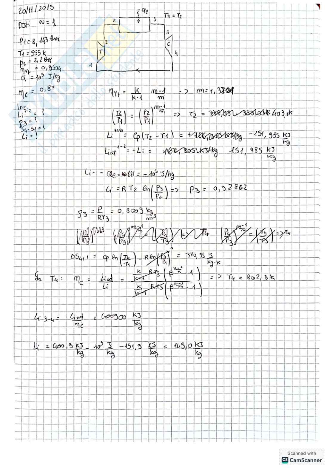 Raccolta completa esercizi Sistemi energetici e macchine a fluido I - Prima parte Pag. 31