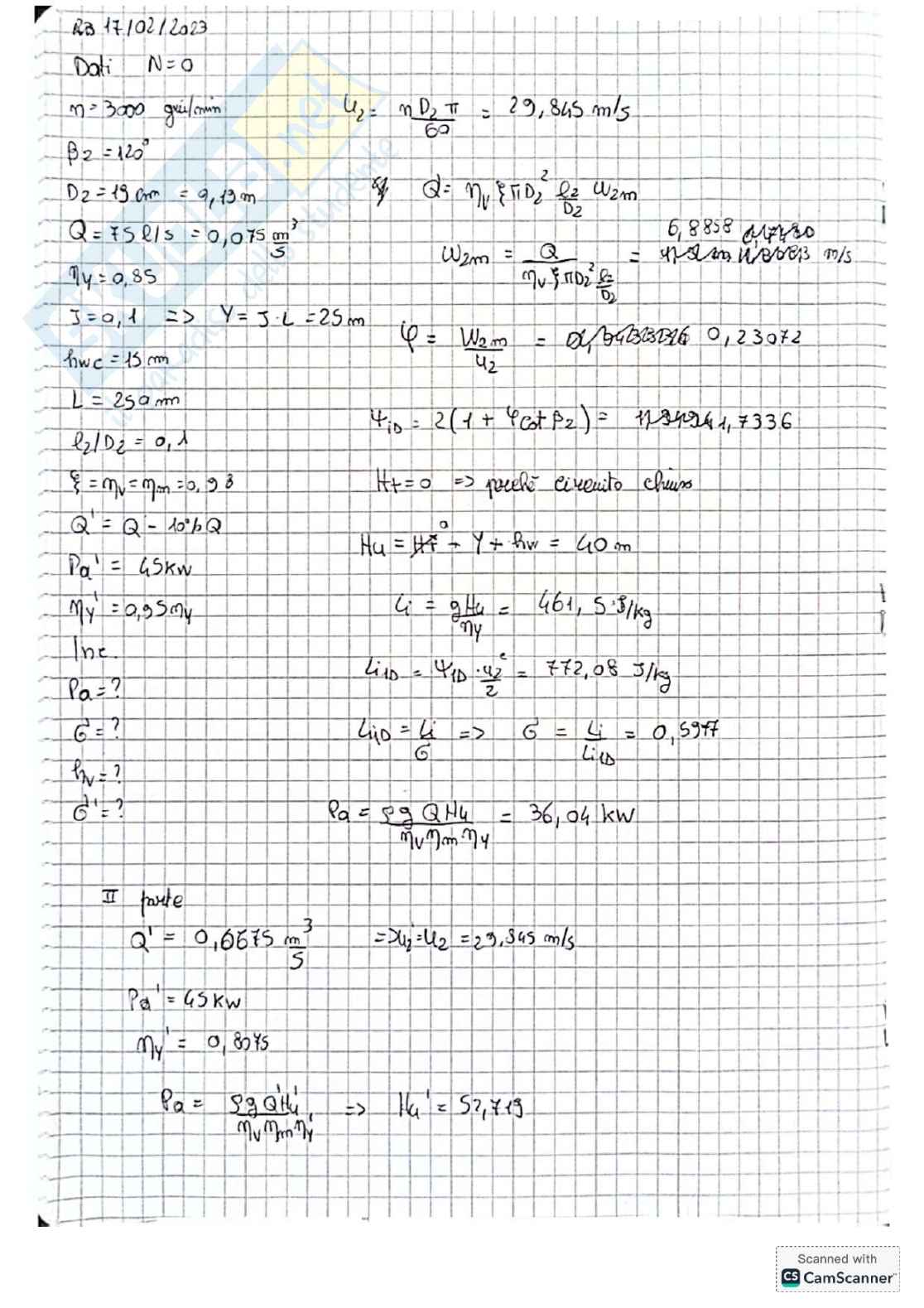 Raccolta completa esercizi Sistemi energetici e macchine a fluido I - Prima parte Pag. 41