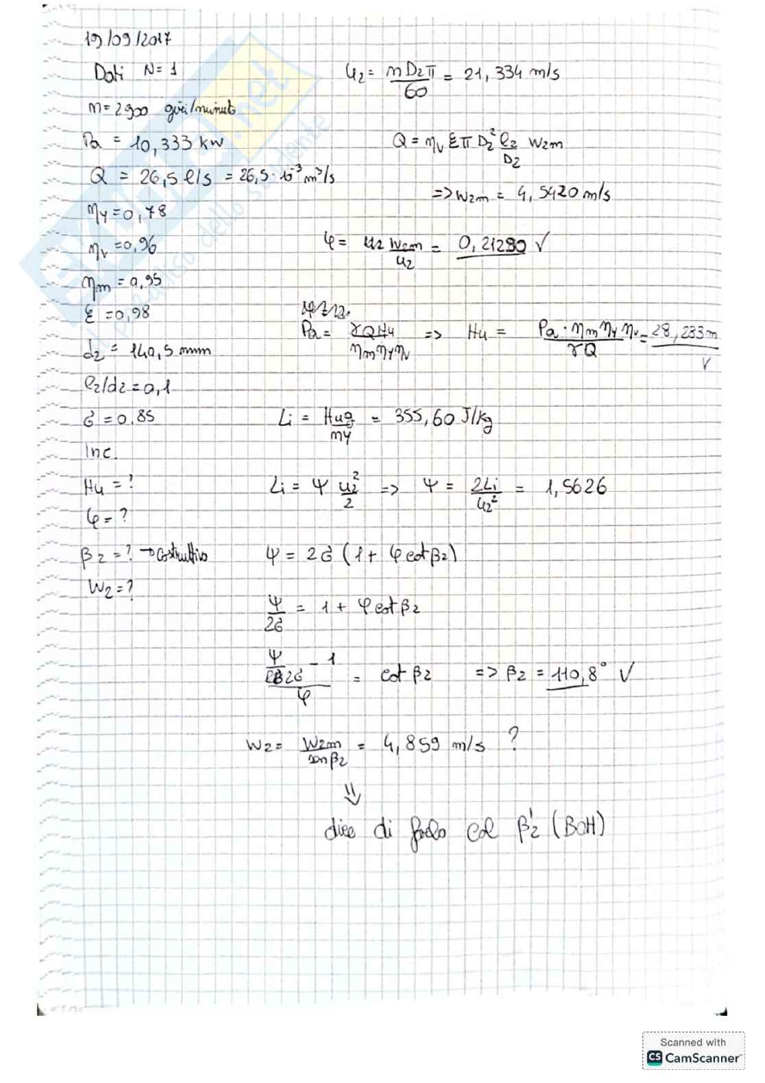 Raccolta completa esercizi Sistemi energetici e macchine a fluido I - Prima parte Pag. 61