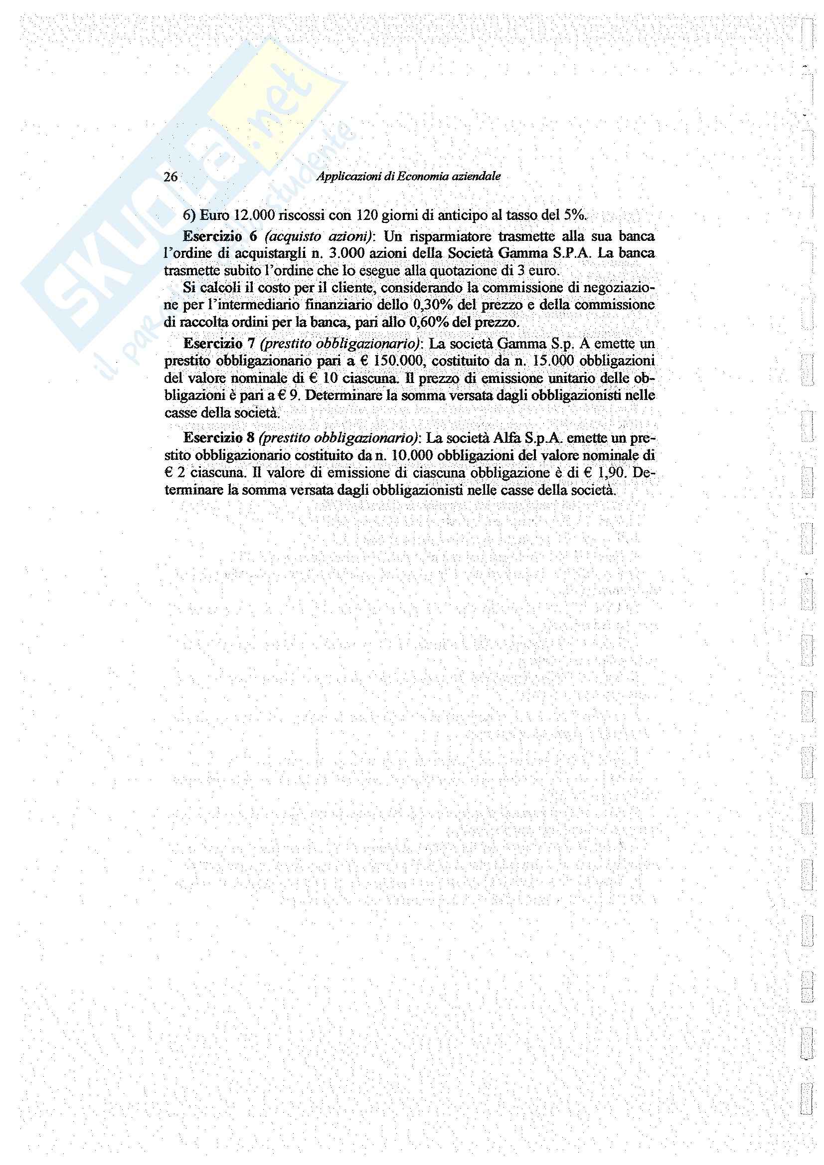 Economia aziendale e metodologie quantitave d'azienda - Esercizi svolti e commentati Pag. 31