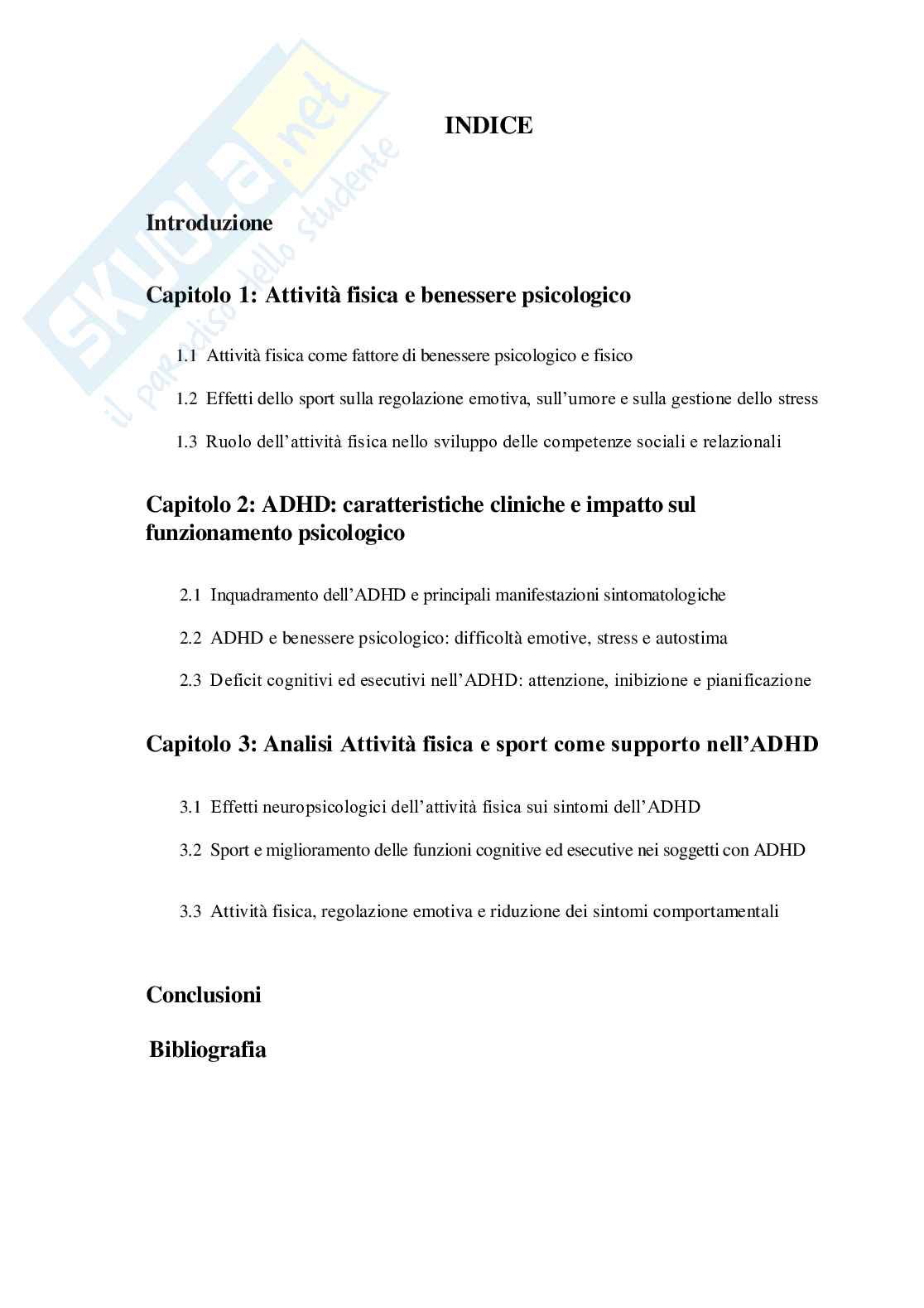 ADHD e sport: implicazioni psicologiche, benefici e applicazioni nella pratica sportiva Pag. 2