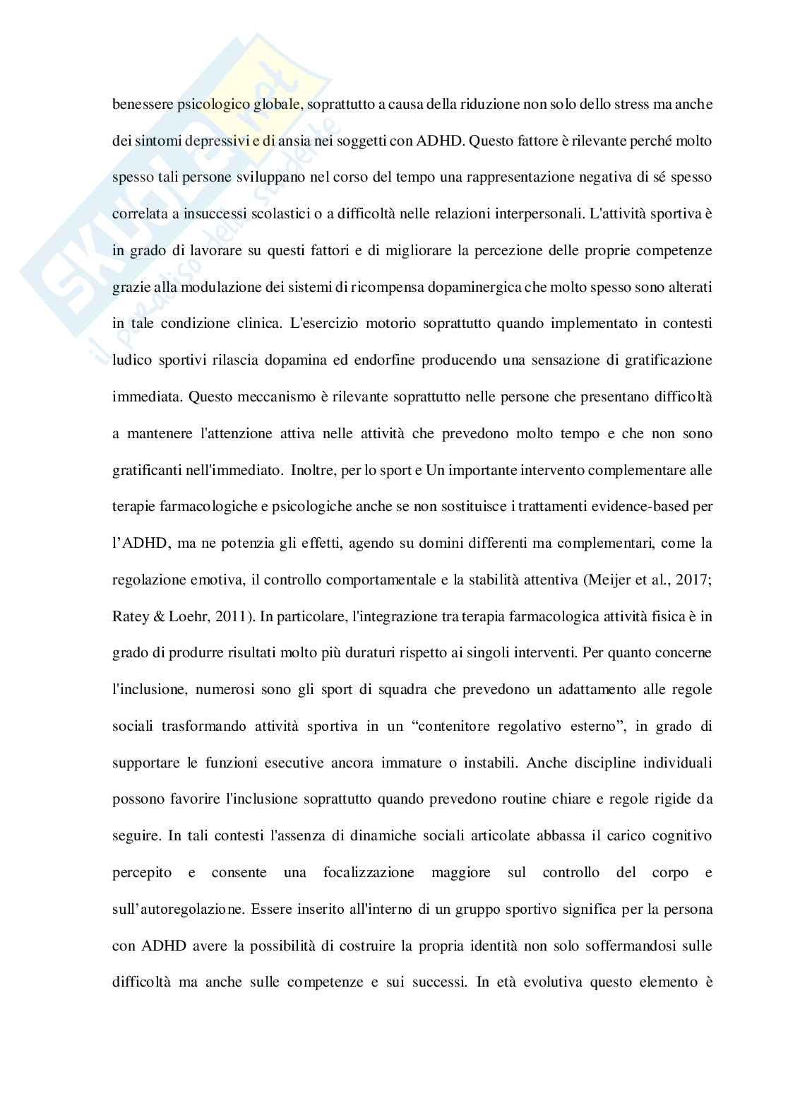 ADHD e sport: implicazioni psicologiche, benefici e applicazioni nella pratica sportiva Pag. 46