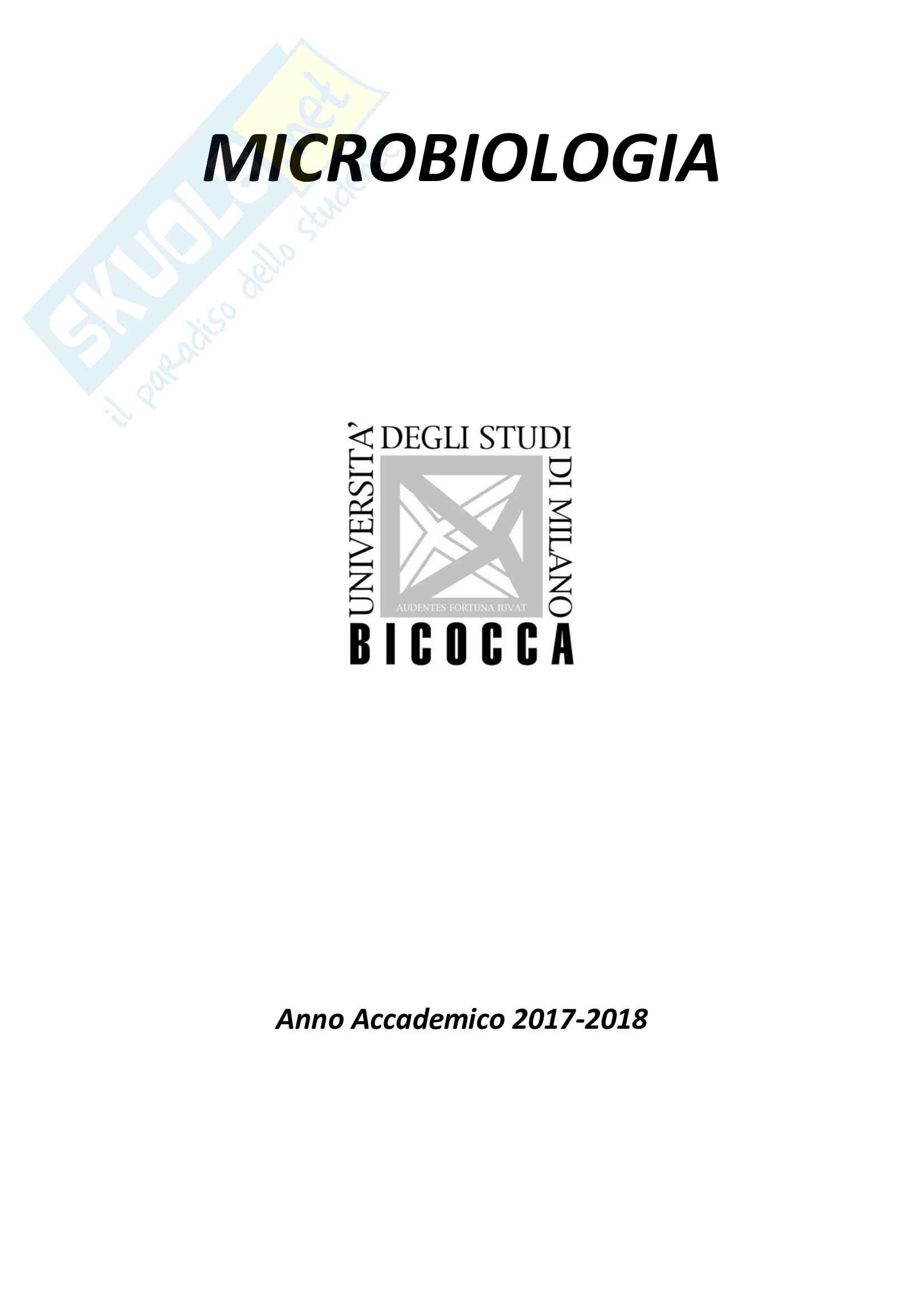Microbiologia, prof. Branduardi Pag. 1