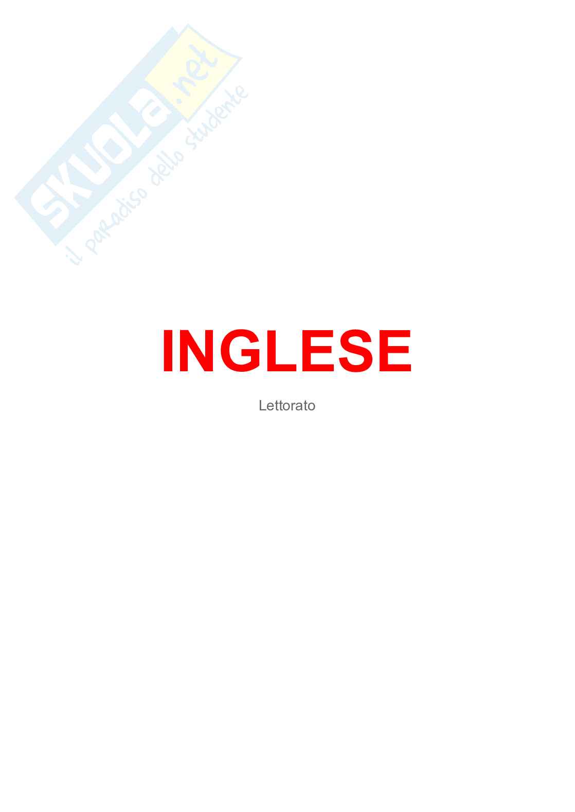 Inglese lettorato Pag. 1