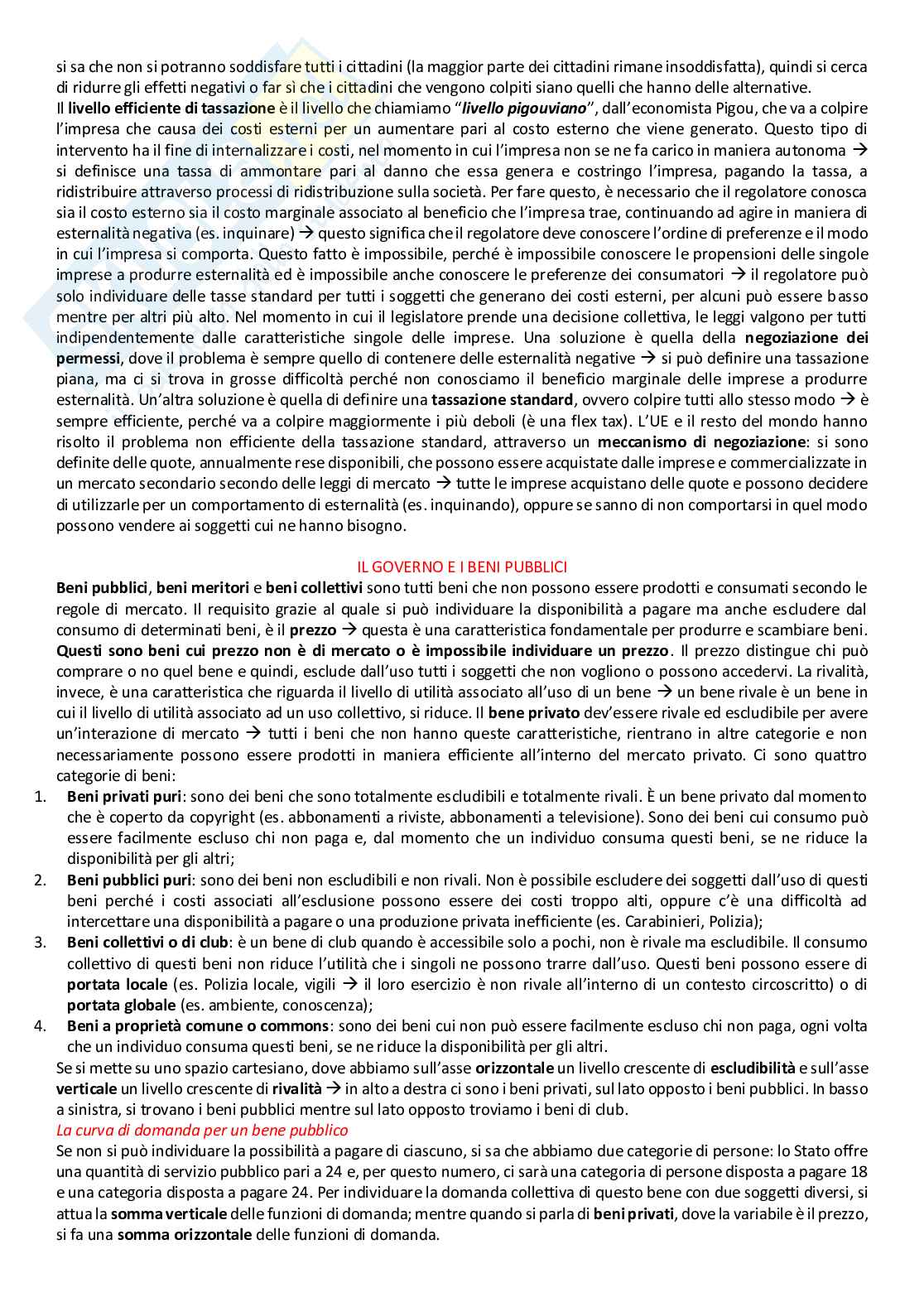 Riassunto esame istituzioni di economia, prof. Argentesi, libro consigliato Principi di economia, Bernanke Pag. 31
