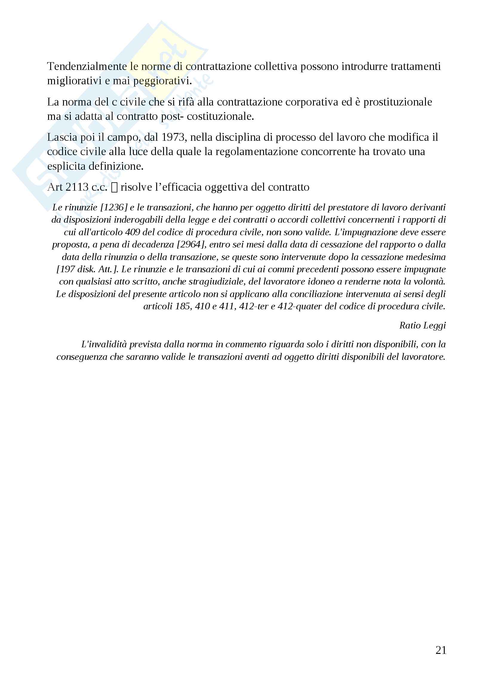 appunti diritto del lavoro Pag. 21