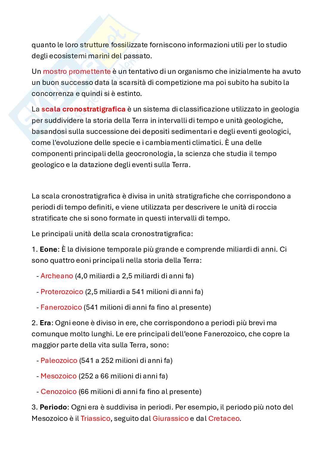 Appunti di Paleontologia con laboratorio Pag. 21