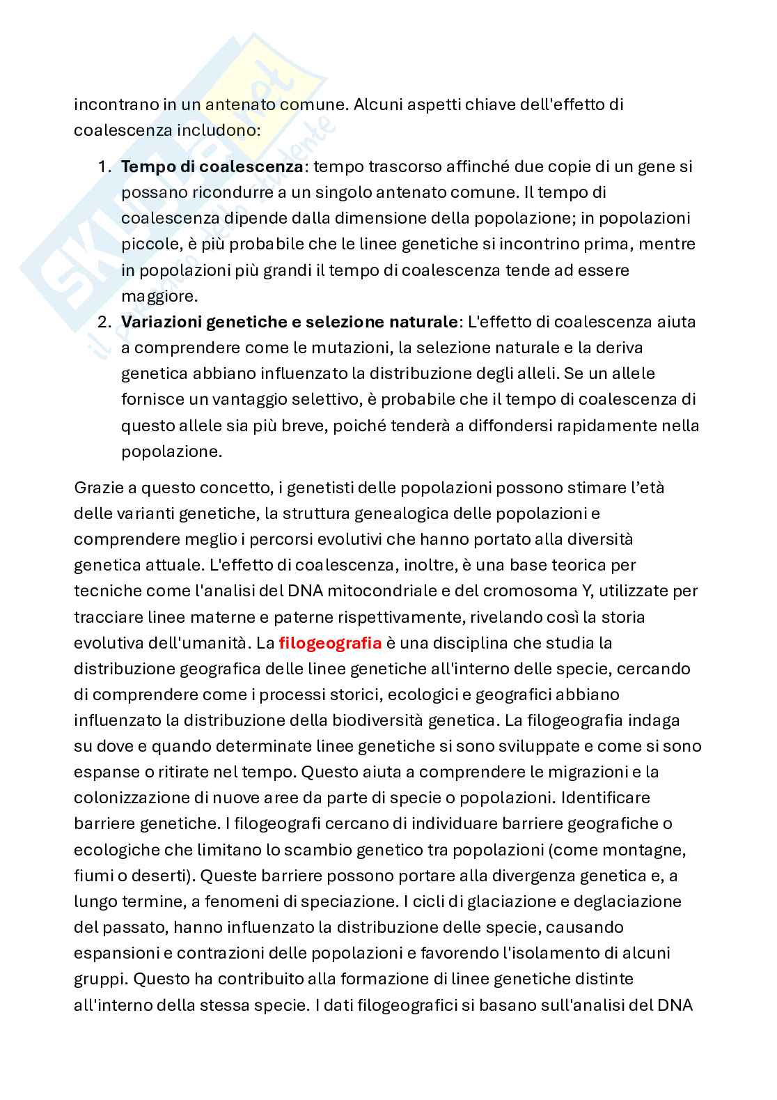 Appunti di Paleontologia con laboratorio Pag. 6