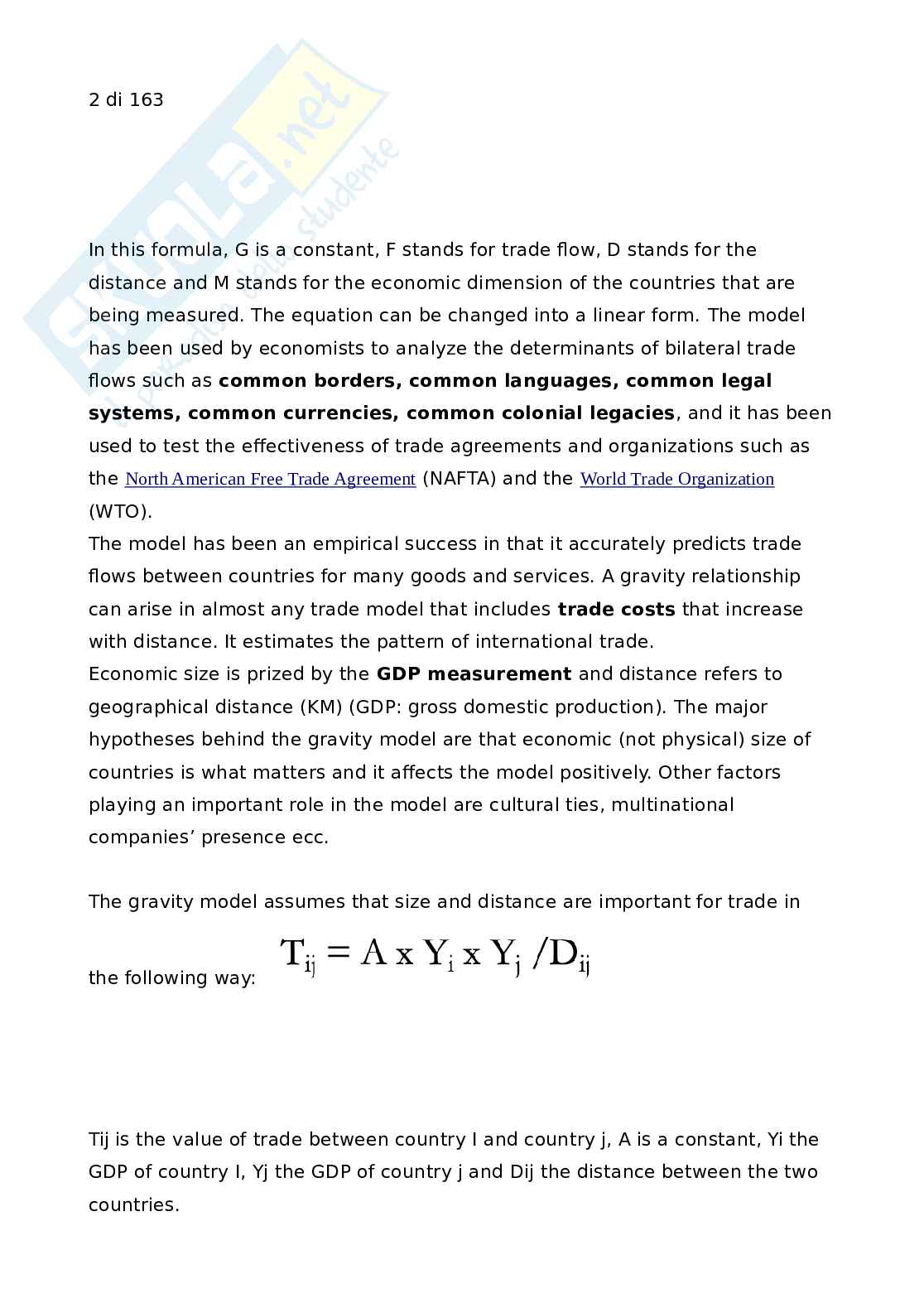 Economia internazionale Pag. 2