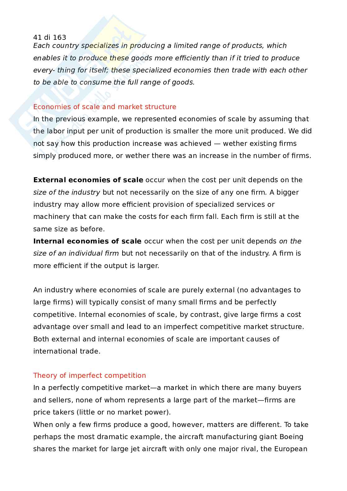 Economia internazionale Pag. 41