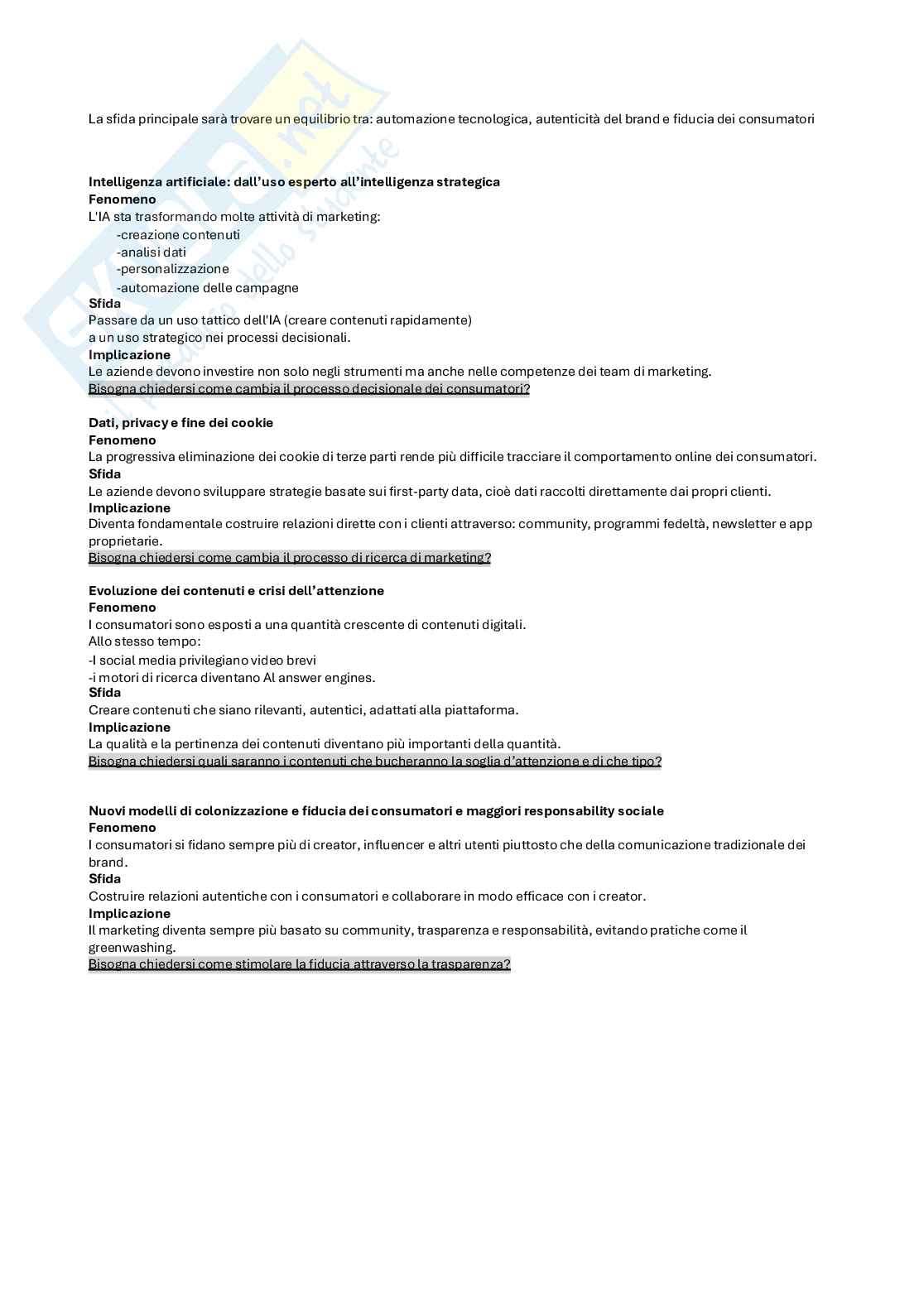 Primo parziale Marketing Pag. 46