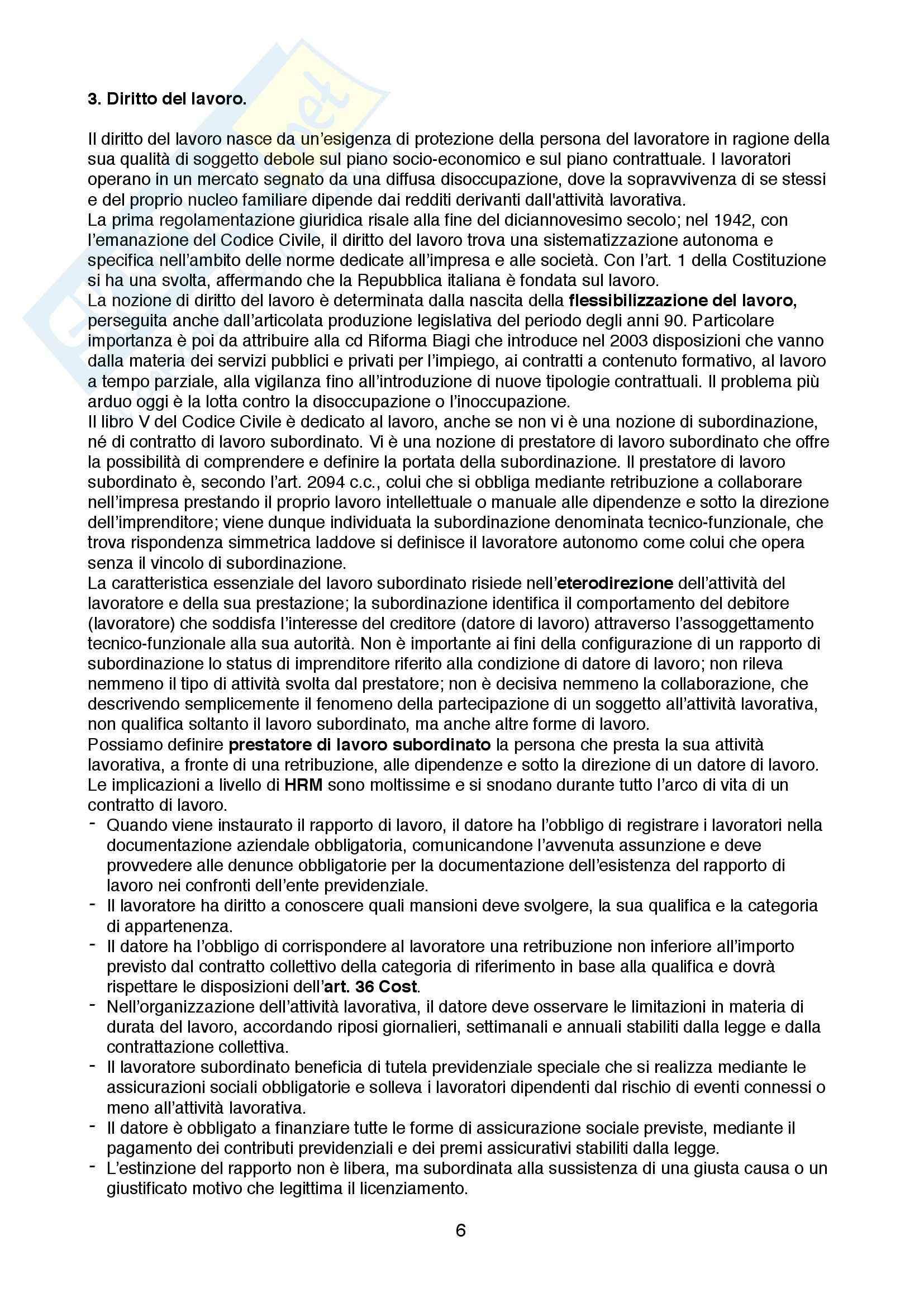 Lezioni: Appunti di Organizzazione delle Risorse Umane Pag. 6