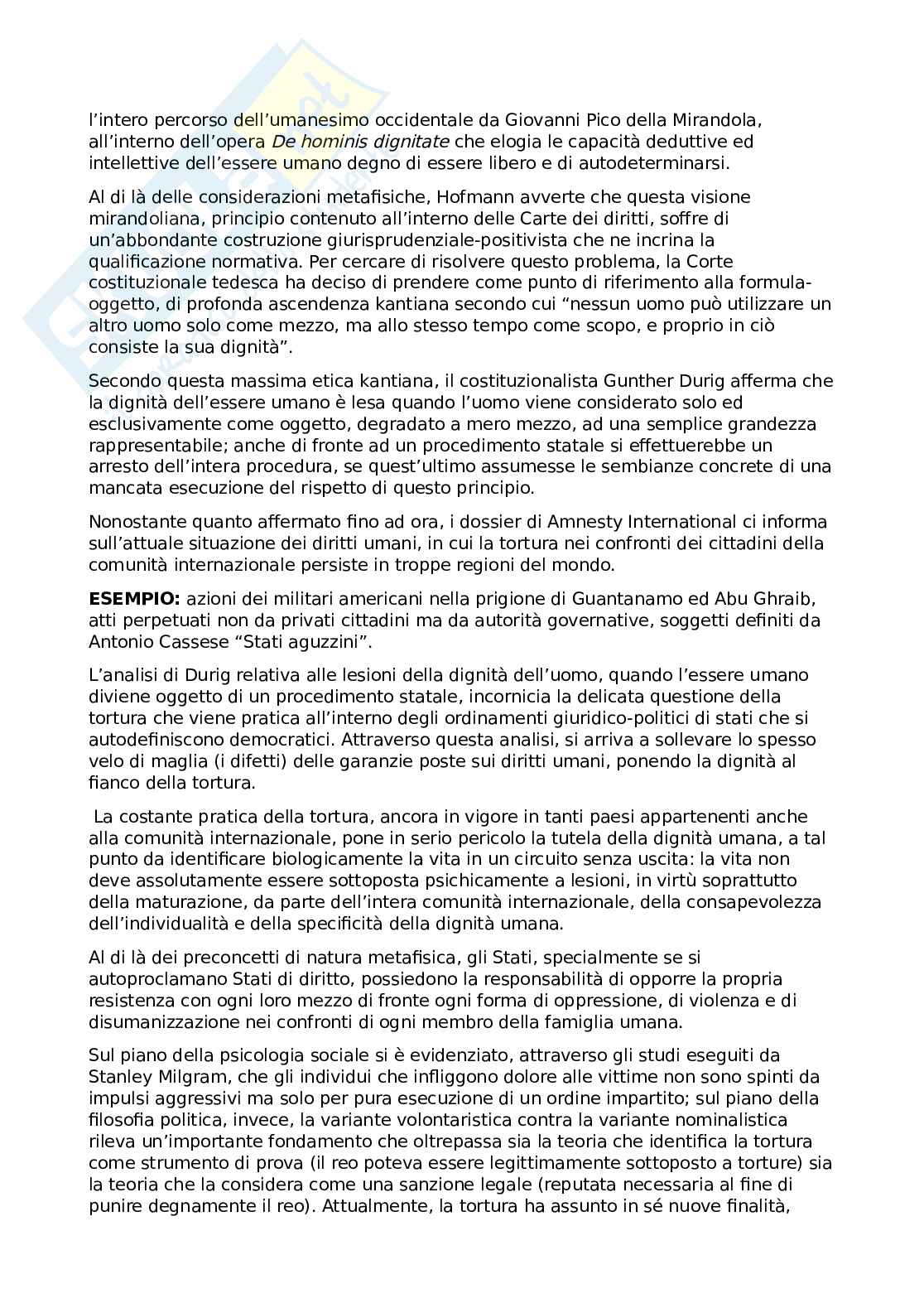 Riassunto esame Filosofia politica , Prof. Graziani Enrico, libro consigliato Dignità prismatica , Graziani  Pag. 6