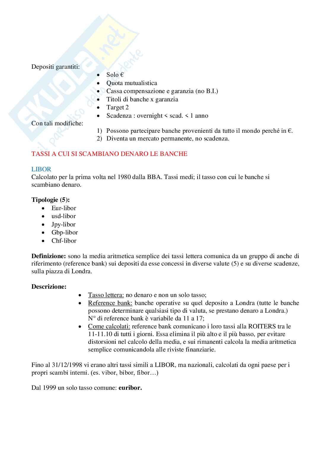 Economia e gestione della banca Pag. 21
