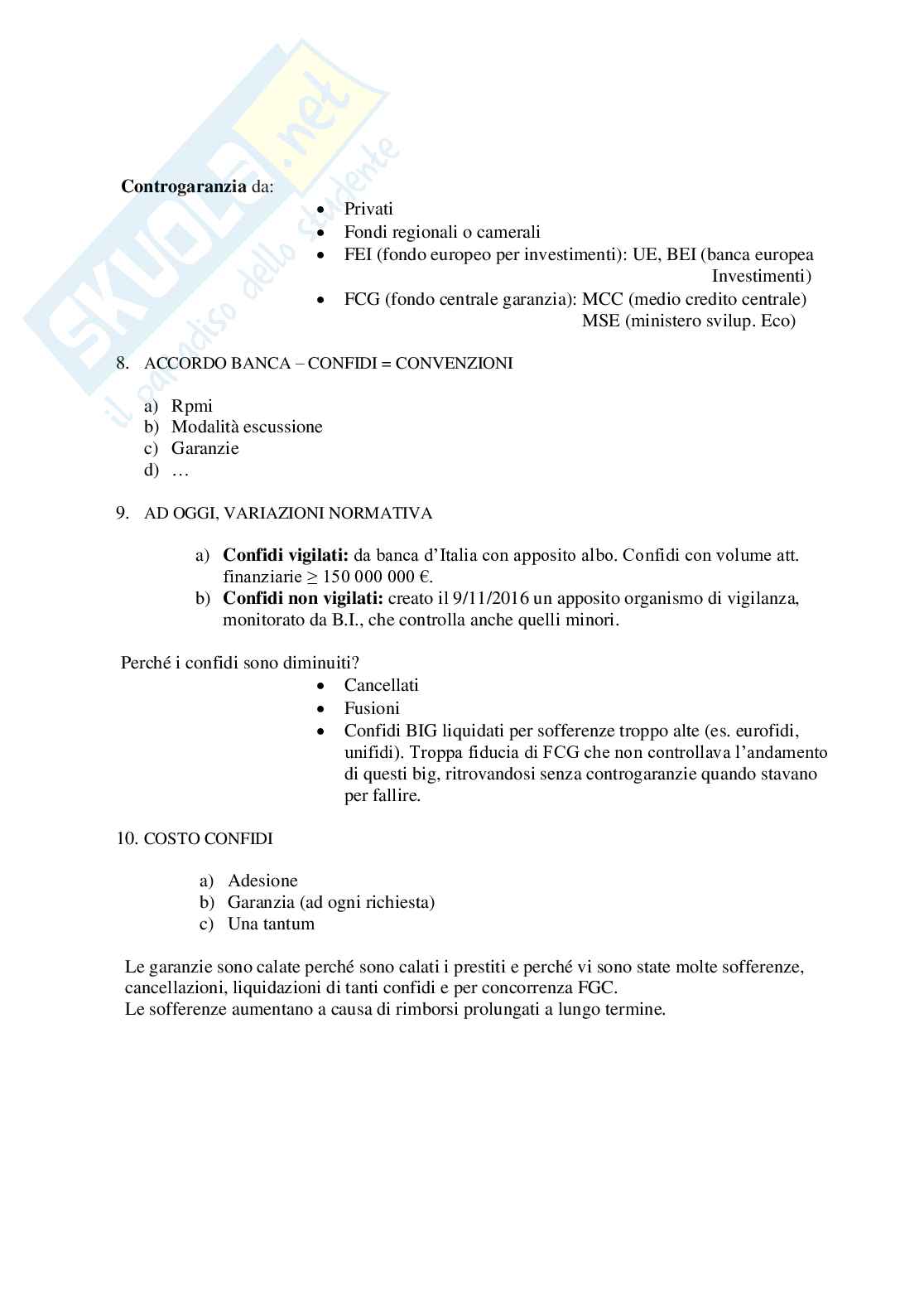 Economia e gestione della banca Pag. 31
