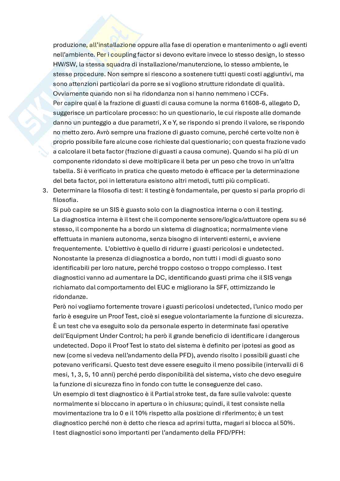 Appunti System reliability, dependability and safety (parte 3, in italiano) Pag. 36
