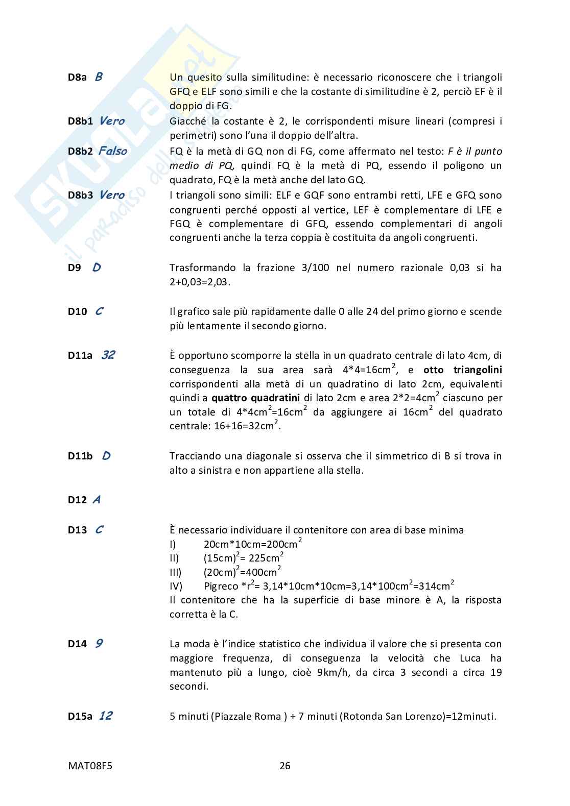 2015 Prova Invalsi scuola secondaria di primo grado Pag. 51
