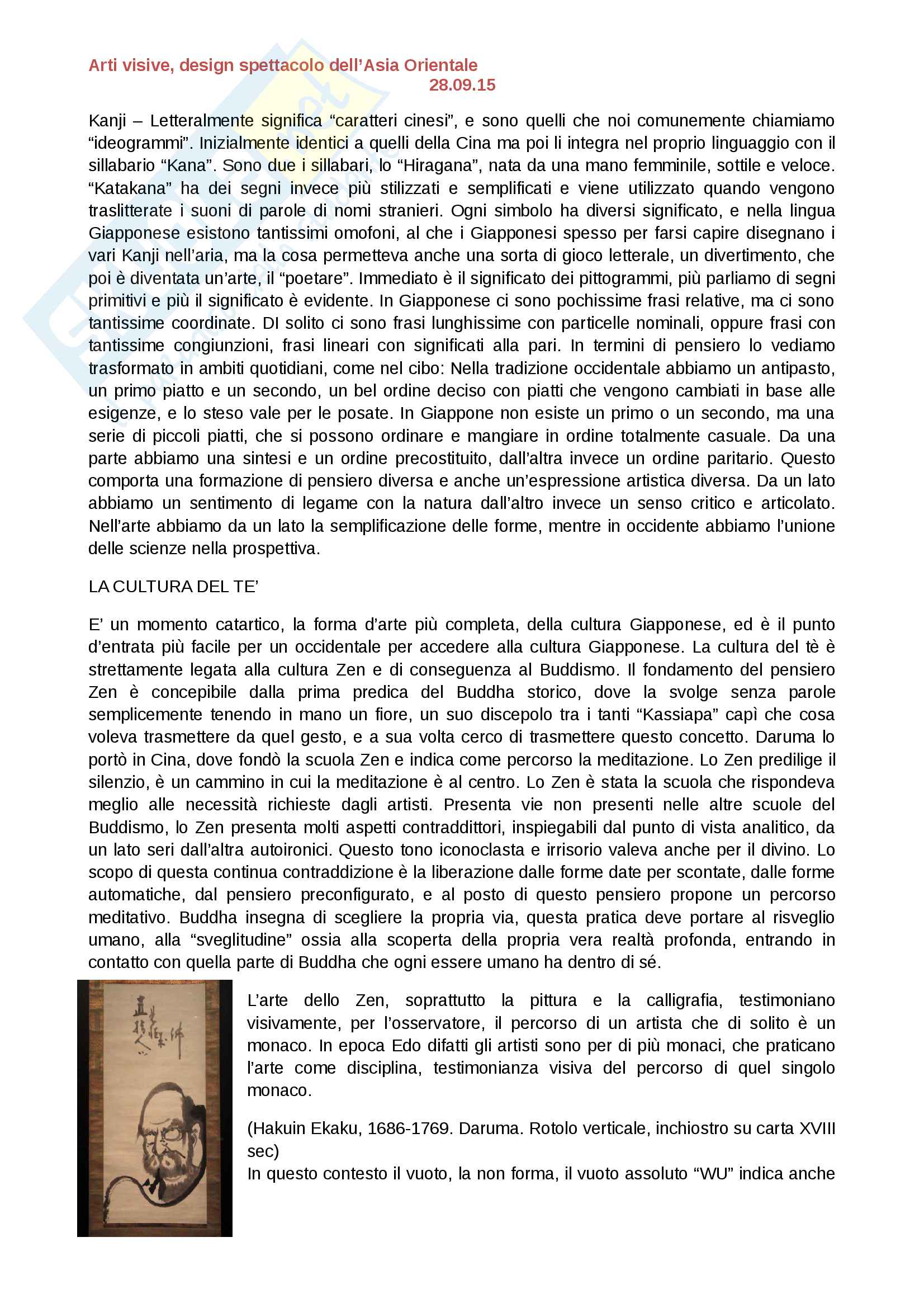 Arti introduzione all'arte giapponese Pag. 1