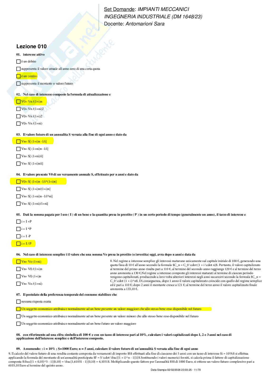 Paniere nuovo completo di Impianti meccanici (2026) Pag. 11