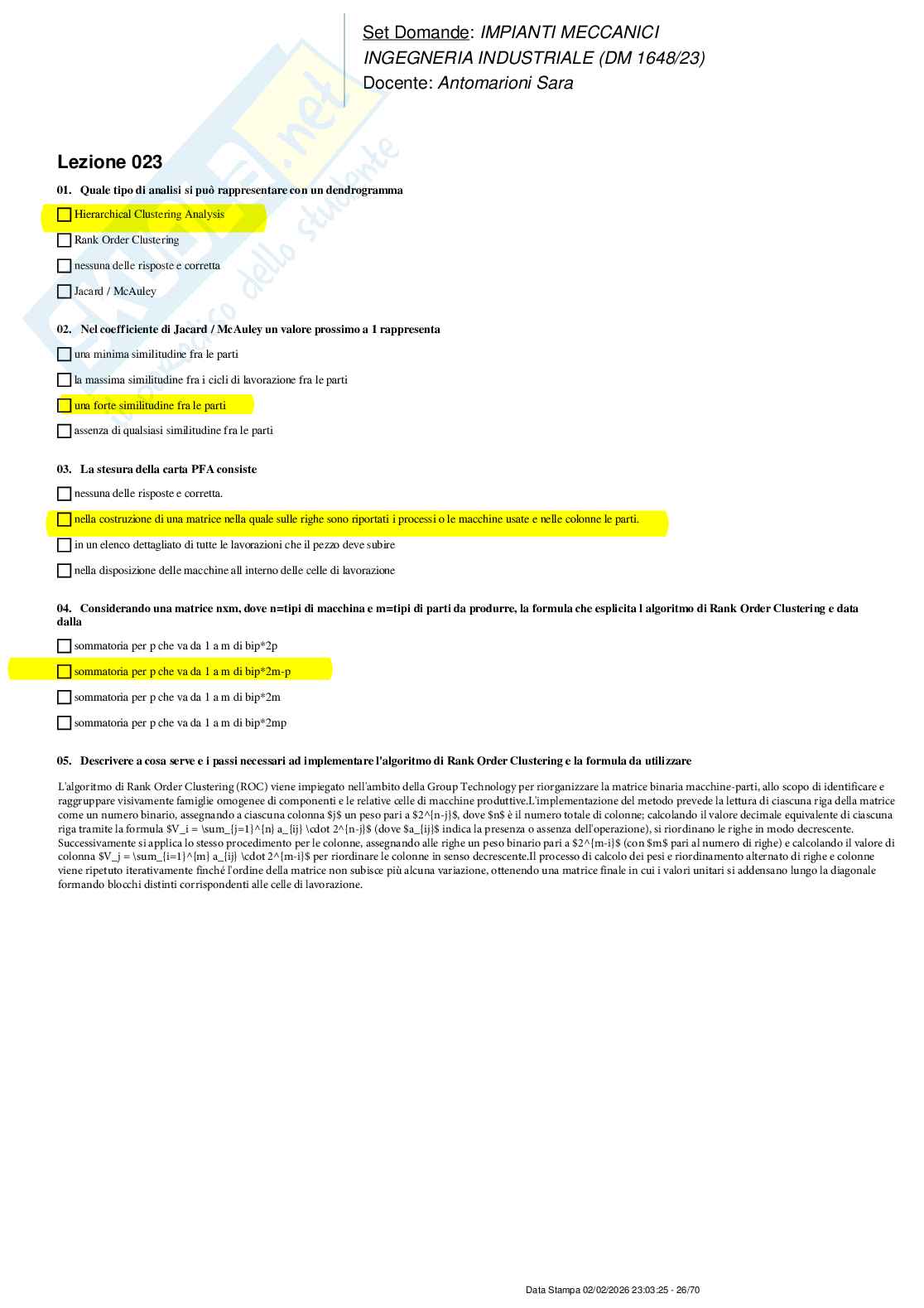 Paniere nuovo completo di Impianti meccanici (2026) Pag. 26
