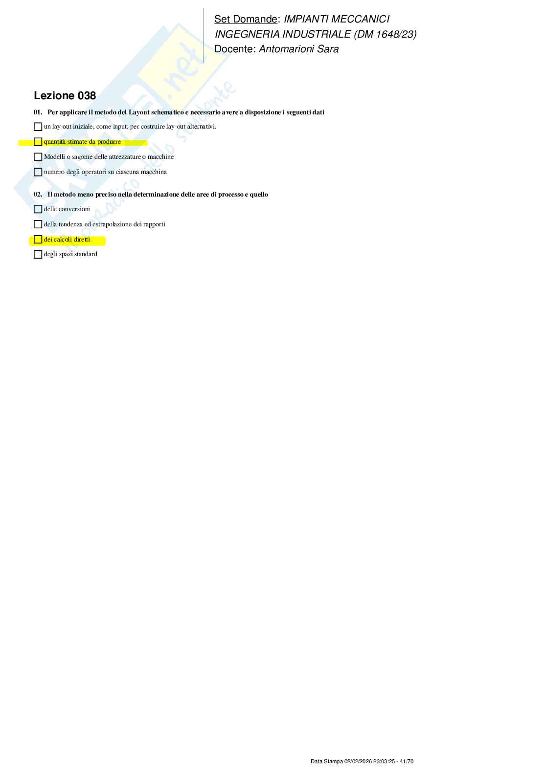 Paniere nuovo completo di Impianti meccanici (2026) Pag. 41
