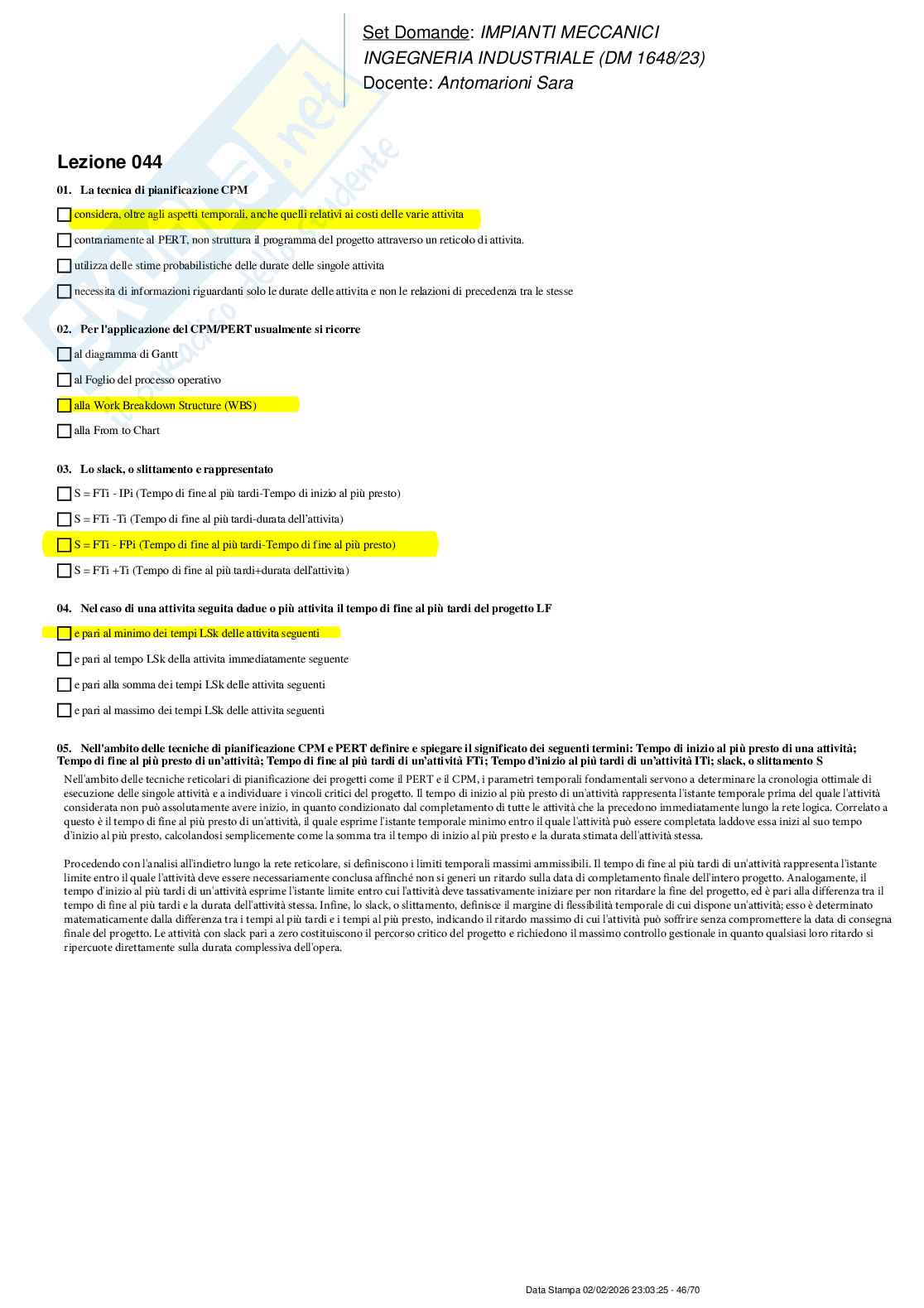 Paniere nuovo completo di Impianti meccanici (2026) Pag. 46