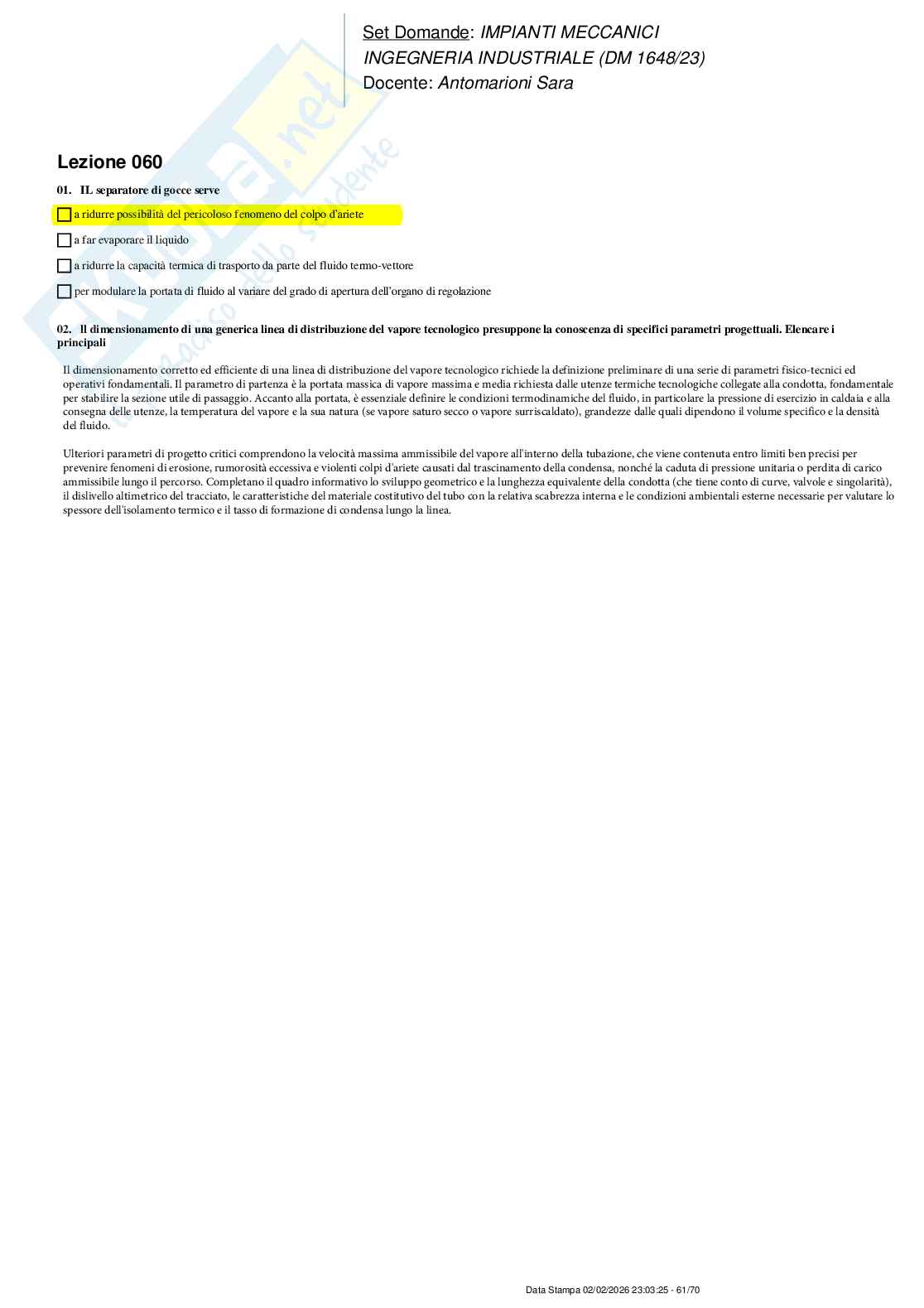 Paniere nuovo completo di Impianti meccanici (2026) Pag. 61