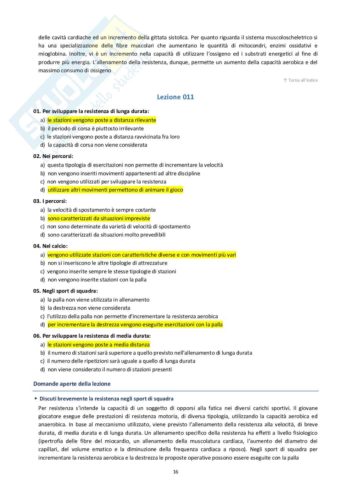 Didattica degli sport di squadra  Pag. 16