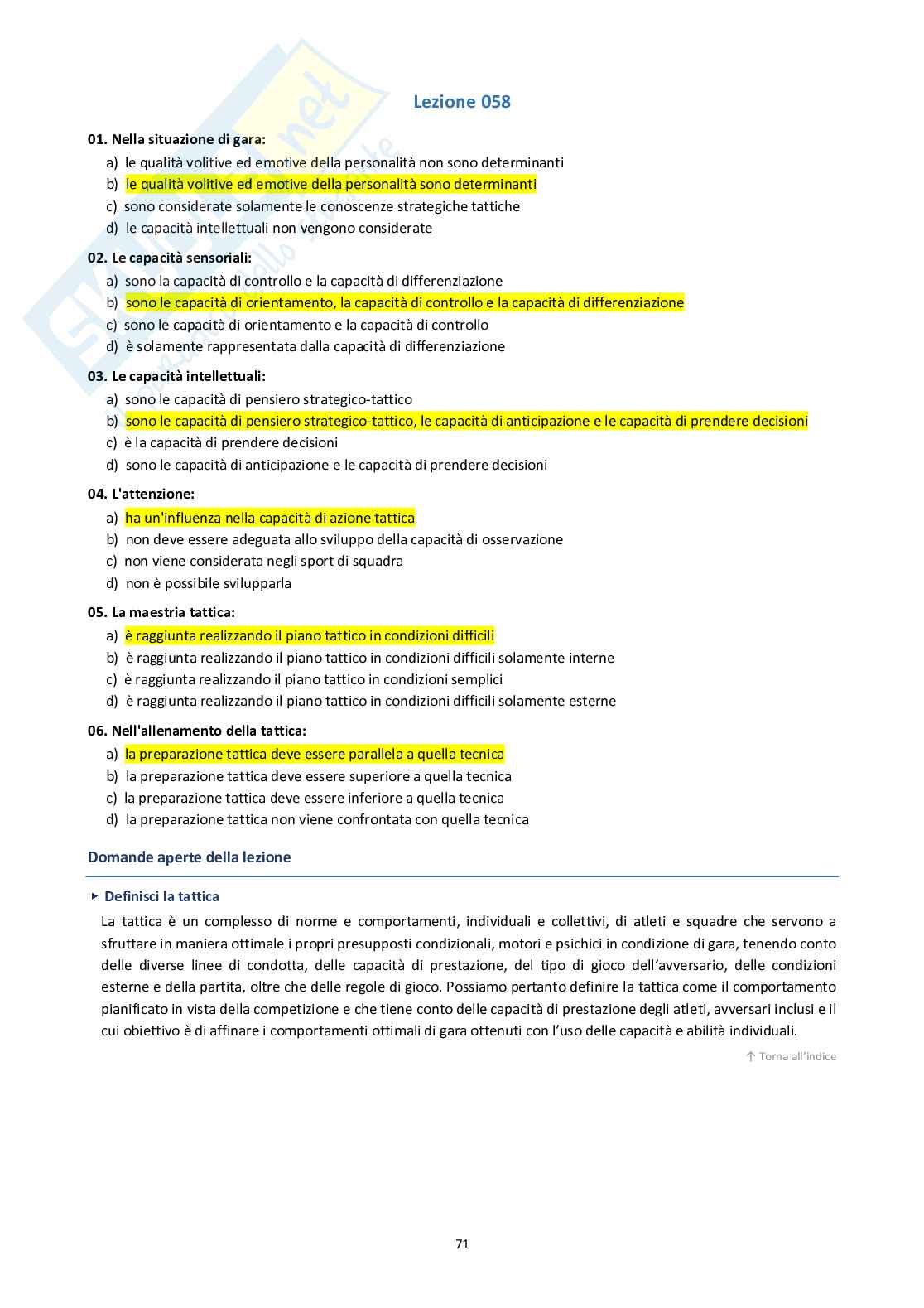 Didattica degli sport di squadra  Pag. 71