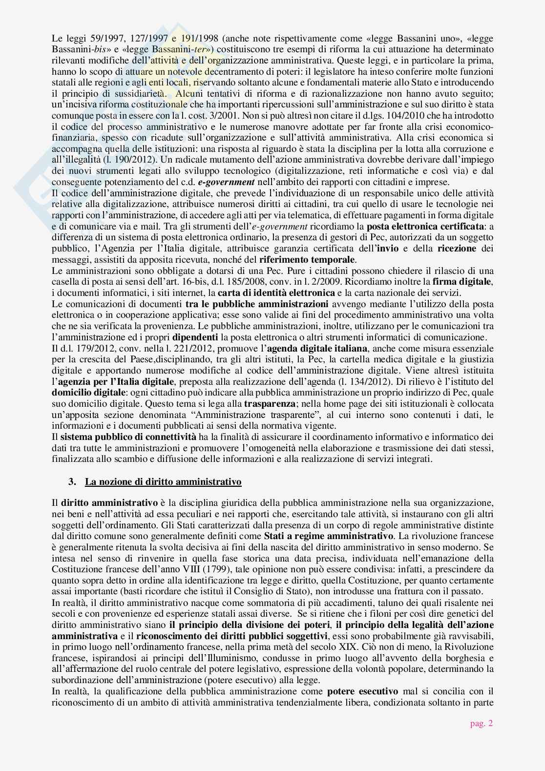 Riassunto esame Diritto amministrativo, prof.ssa Angiuli, libro consigliato Manuale di diritto amministrativo, Casetta Pag. 2